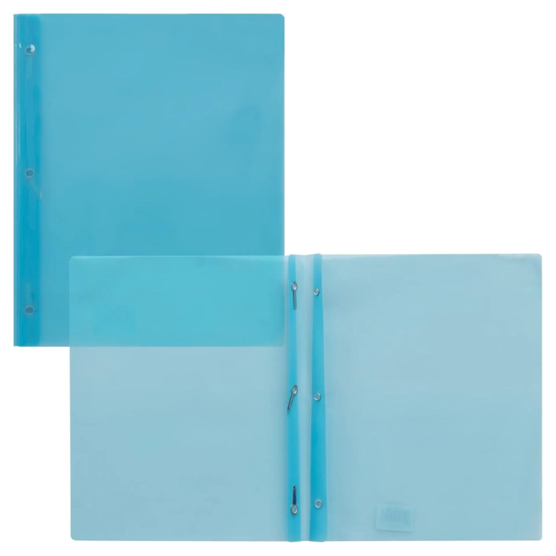 Staples - Couverture de rapport en poly avec cordon - bleu citron