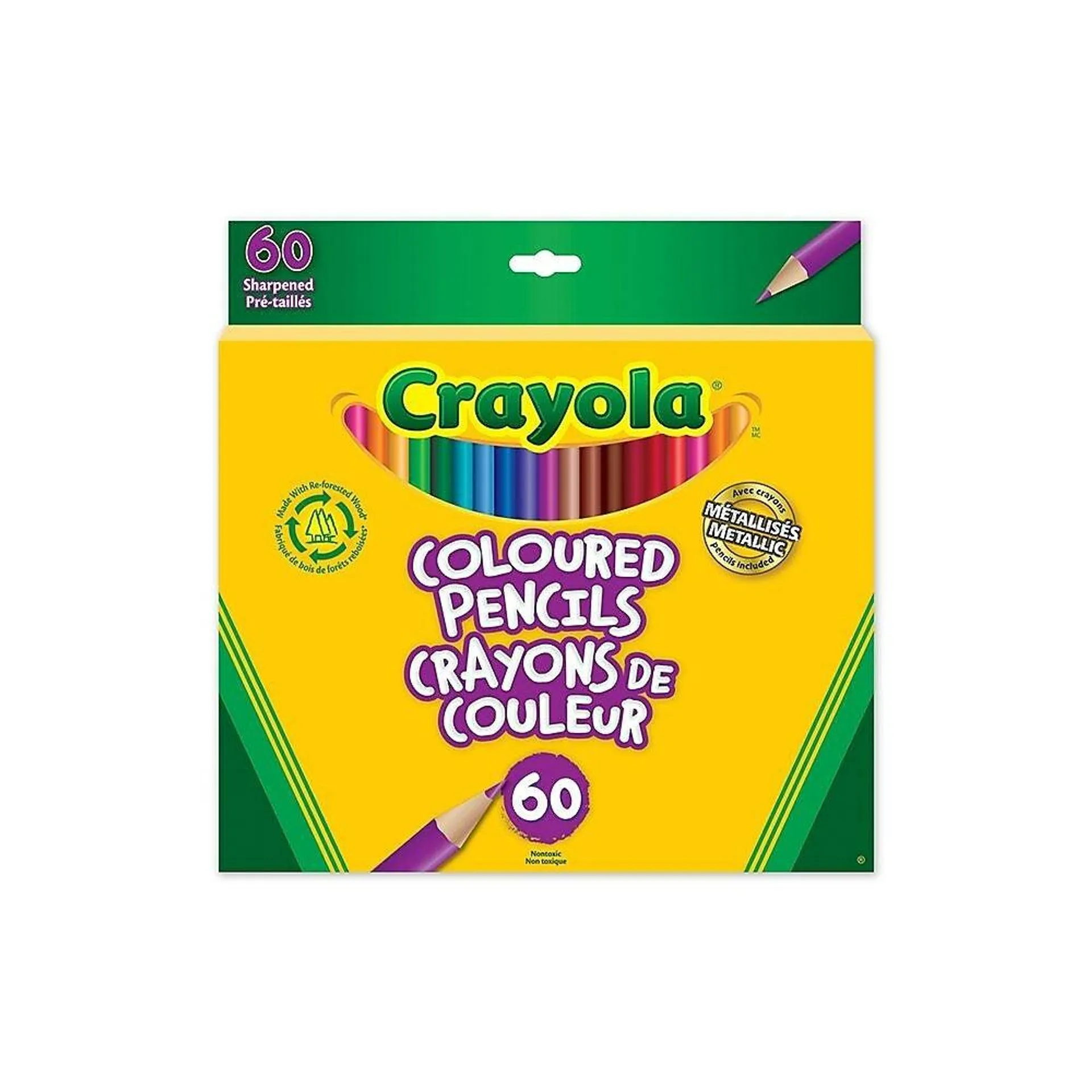 Crayola Crayons de couleur - paquet de 60