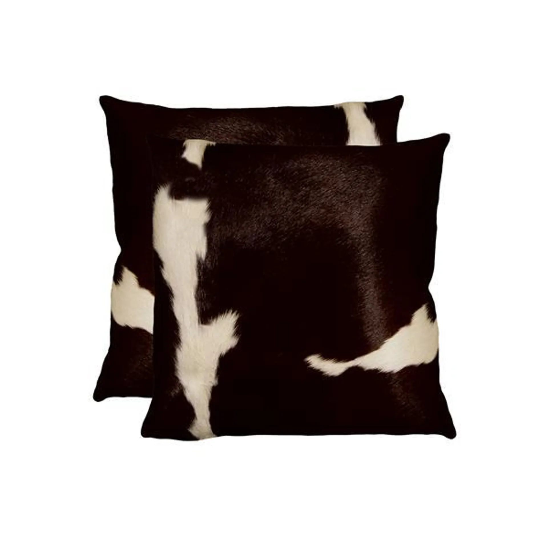 Coussins Kobe, 18 pox18 po chocolat/blanc, 2 pqt
