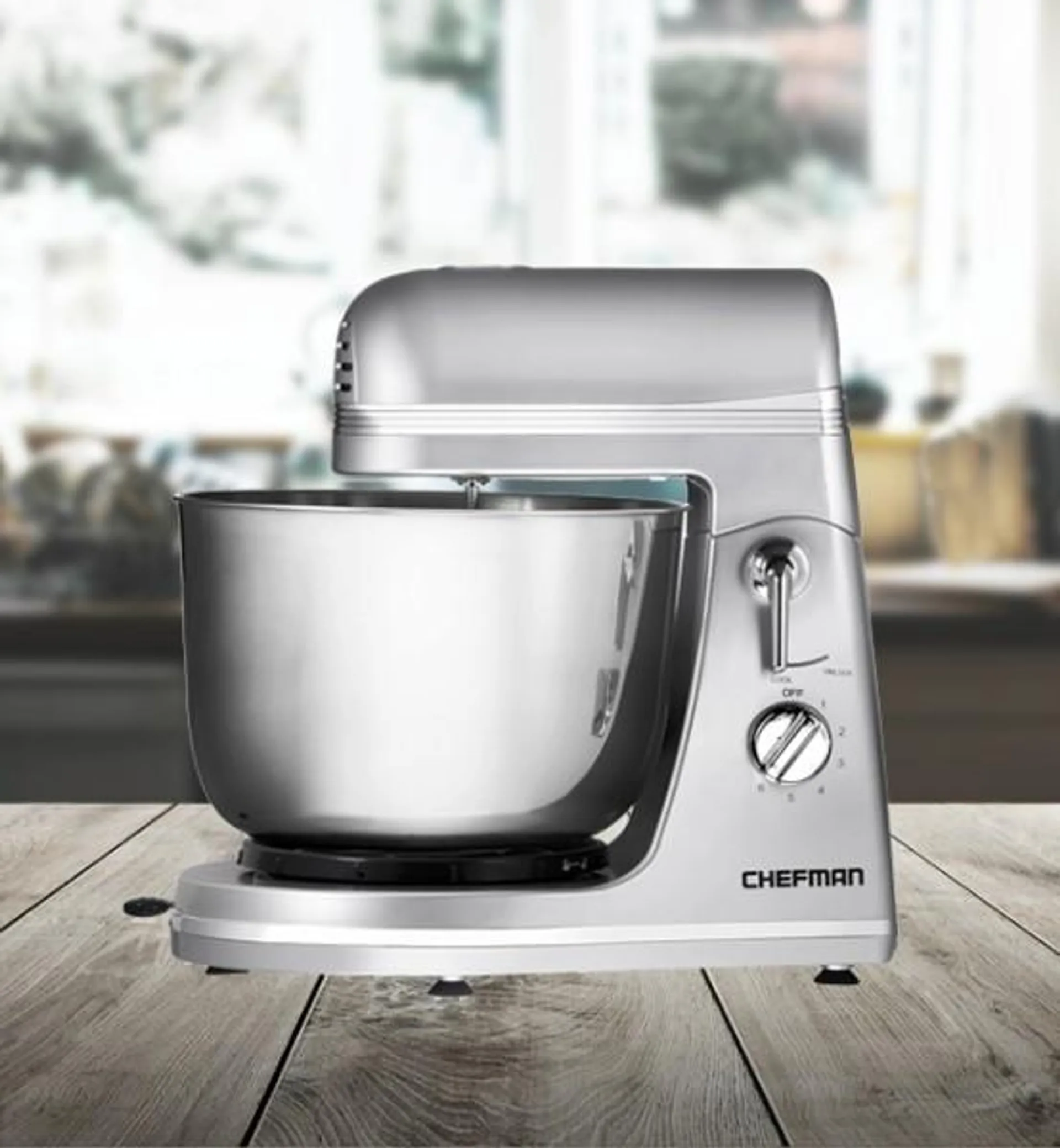 Chefman 4 Qt. Batteur 4 Qt. en acier inoxydable