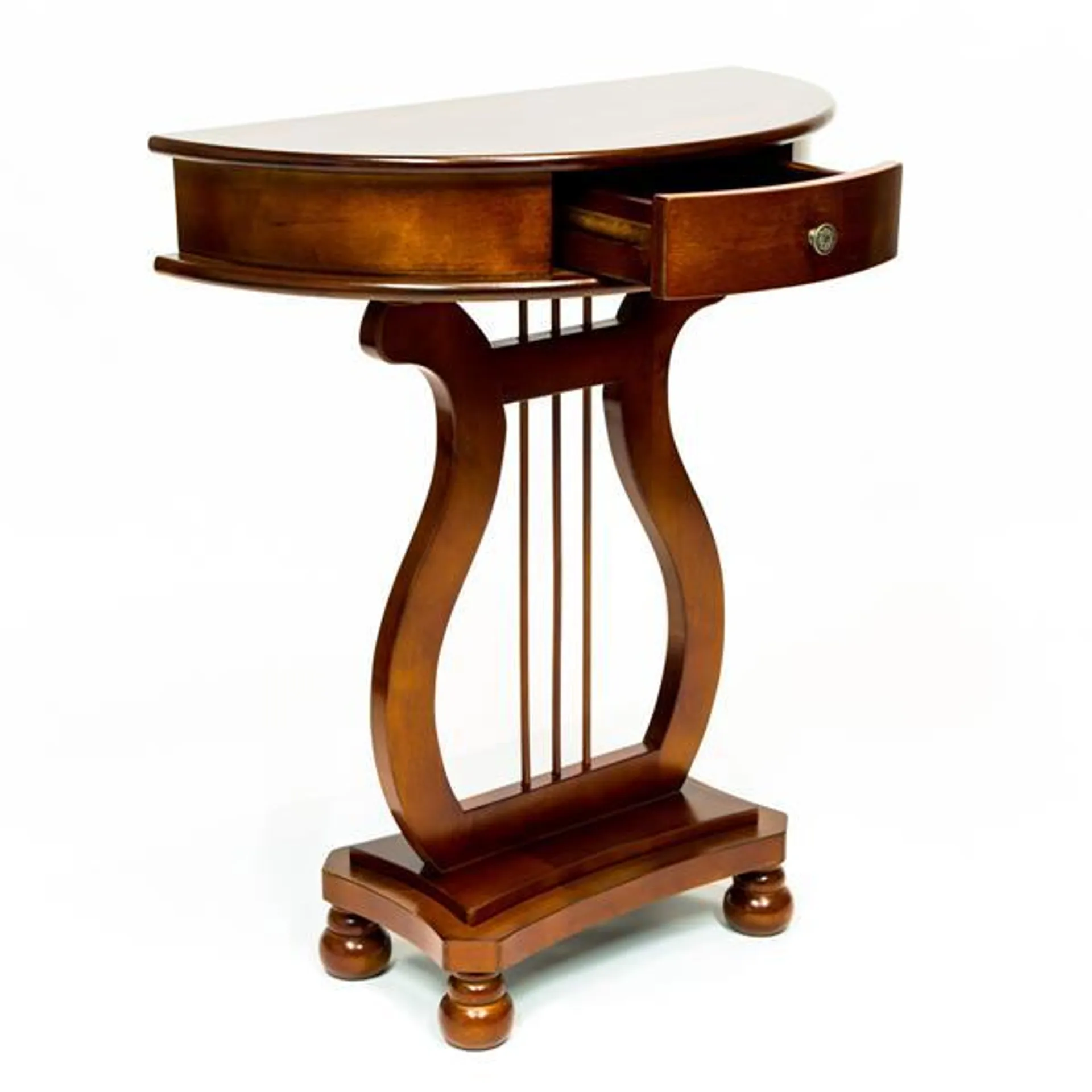 Table de harpe demi-lune