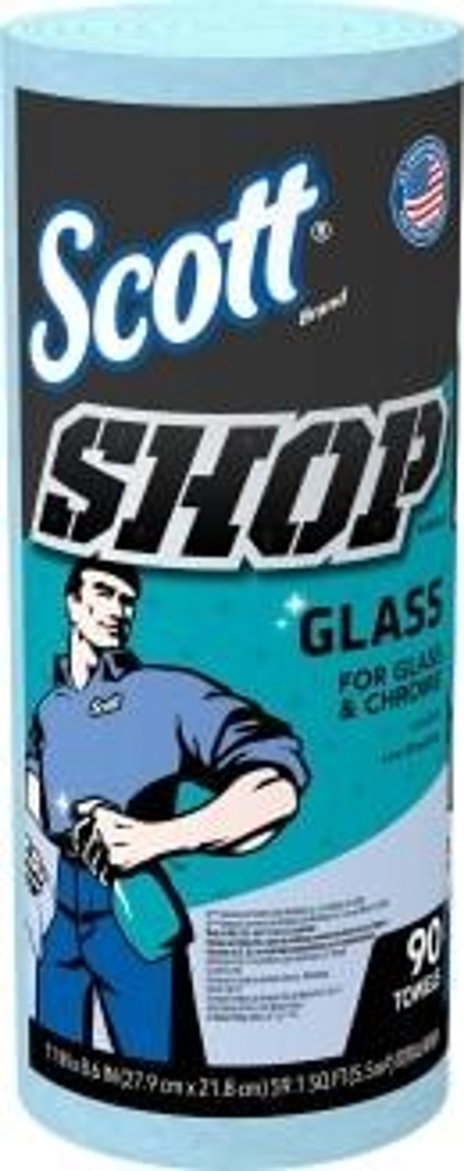 SCOTT 90 Sheet Glass Shop Towel Roll