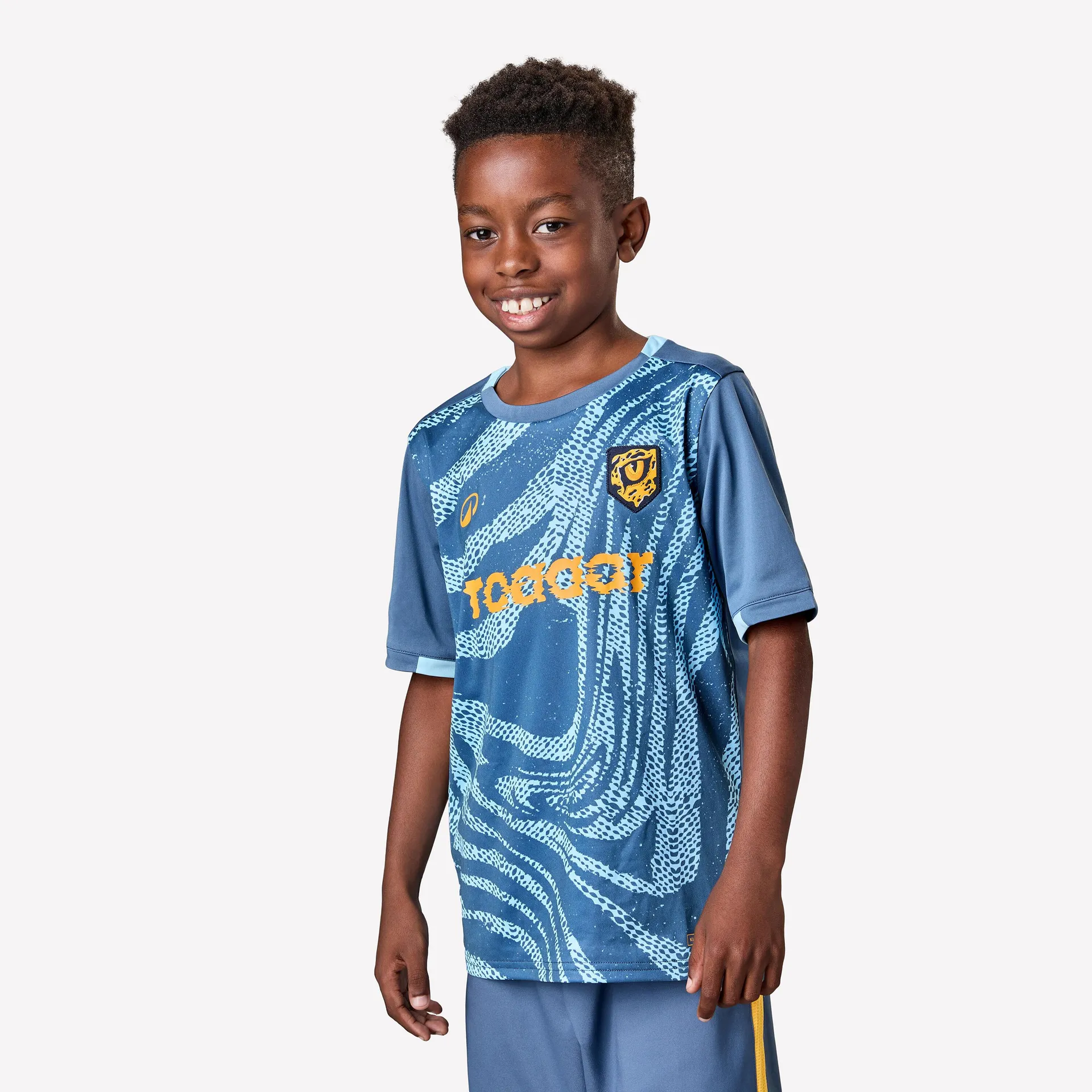 Maillot de soccer à manches courtes enfant – Viralto Roarrr Guépard