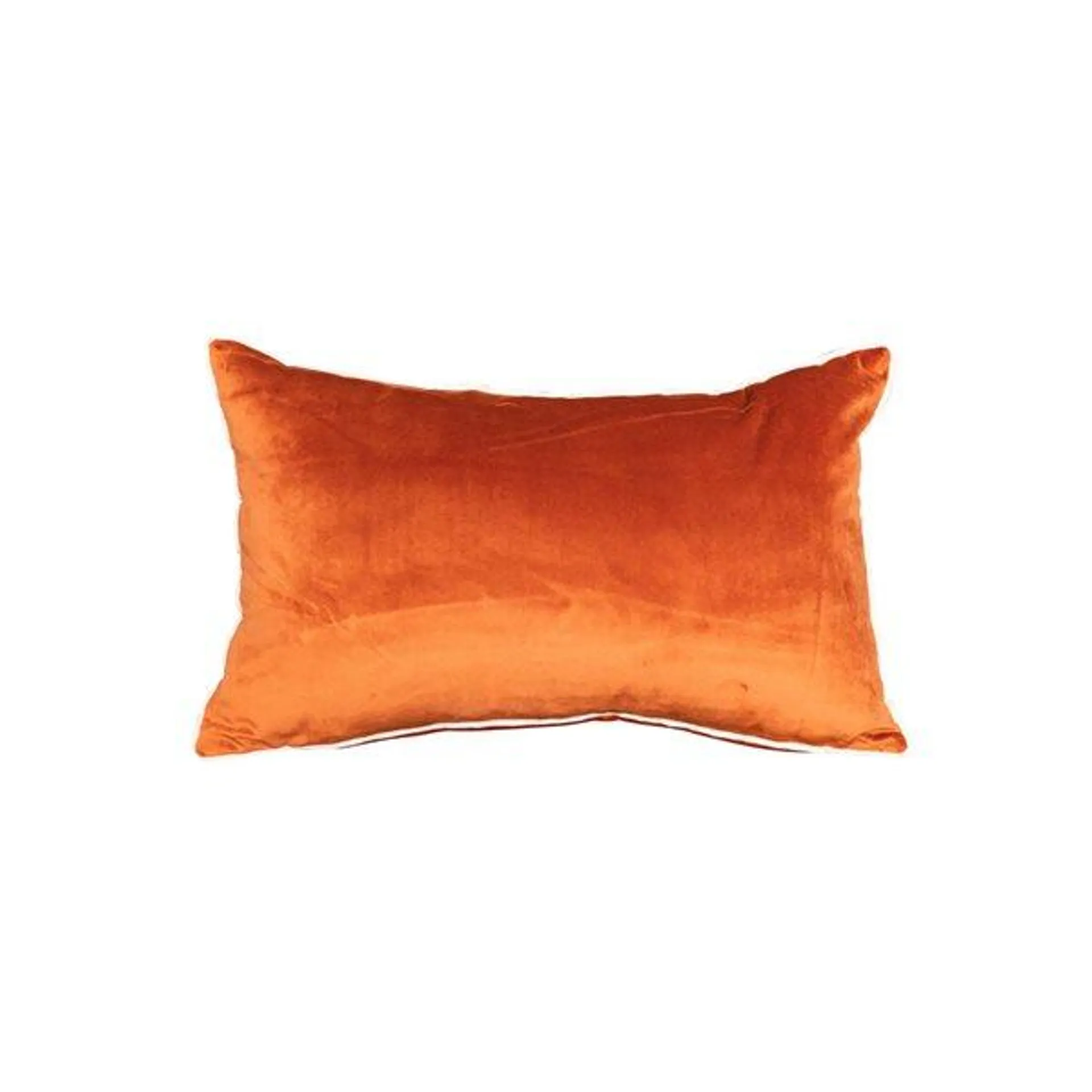 Coussin décoratif rectangulaire orange de 12 po x 20 po Rana par Gouchee Home