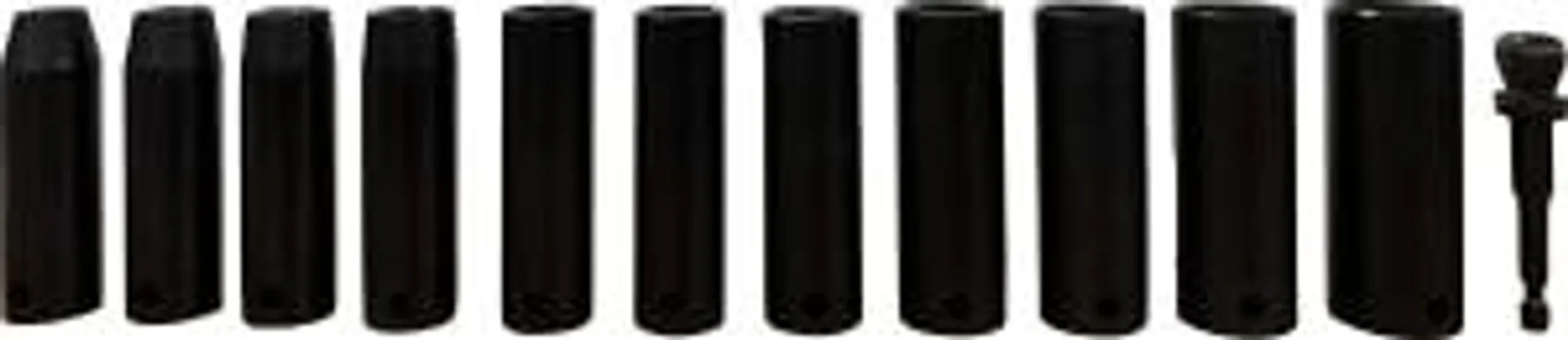 12 pc 1/2 in. dr Metric Deep Impact Socket Set
