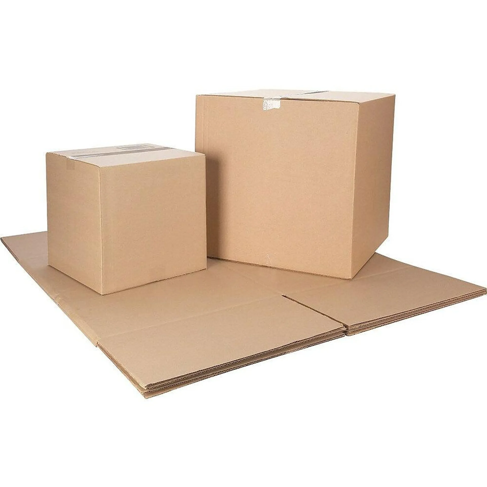 Staples - Boîte en carton ondulé - 6 po L x 6 po l x 6 po H - brun Kraft