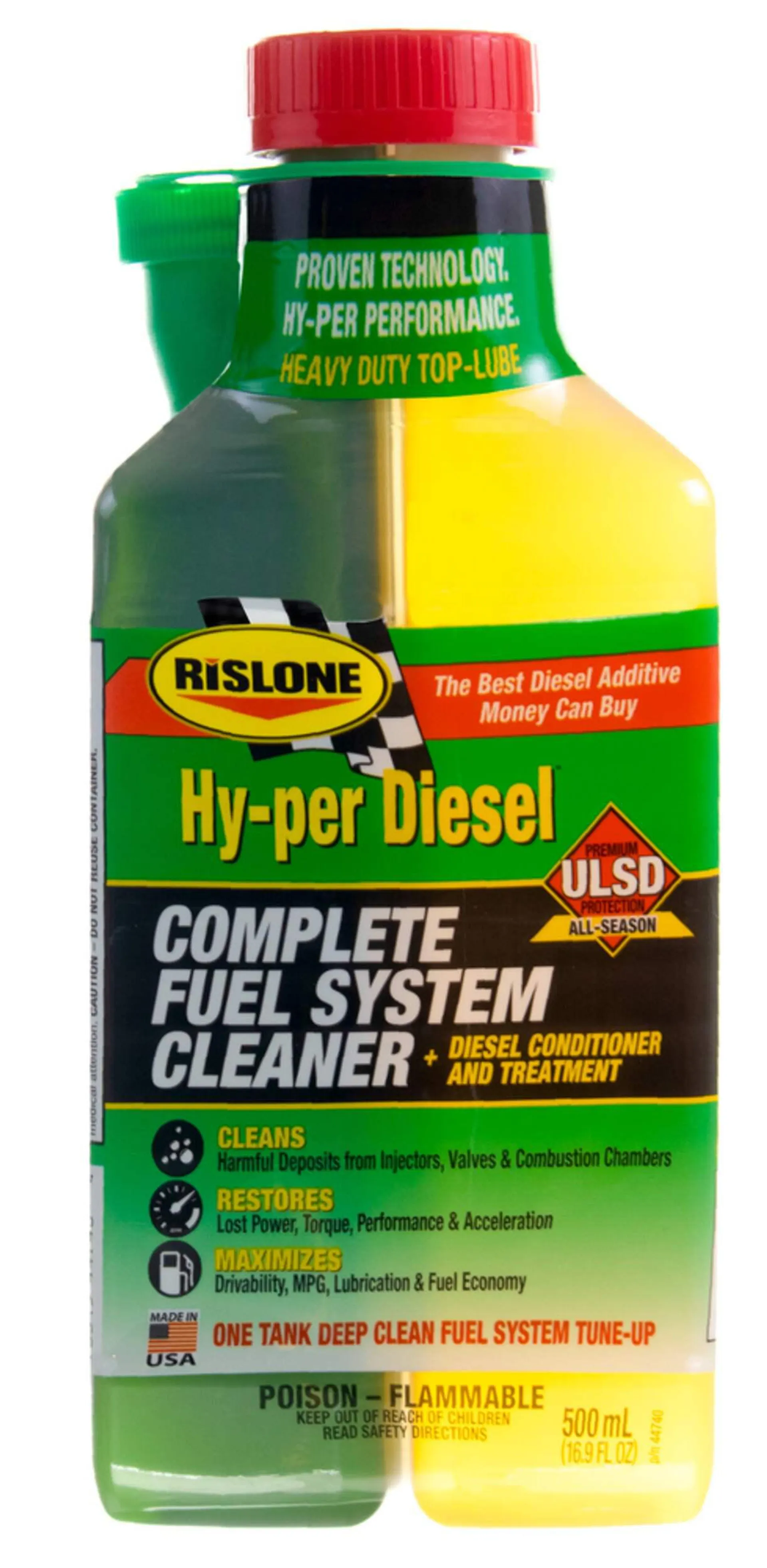 Nettoyant complet pour système d'alimentation Rislone Hy-per Diesel, 500 mL