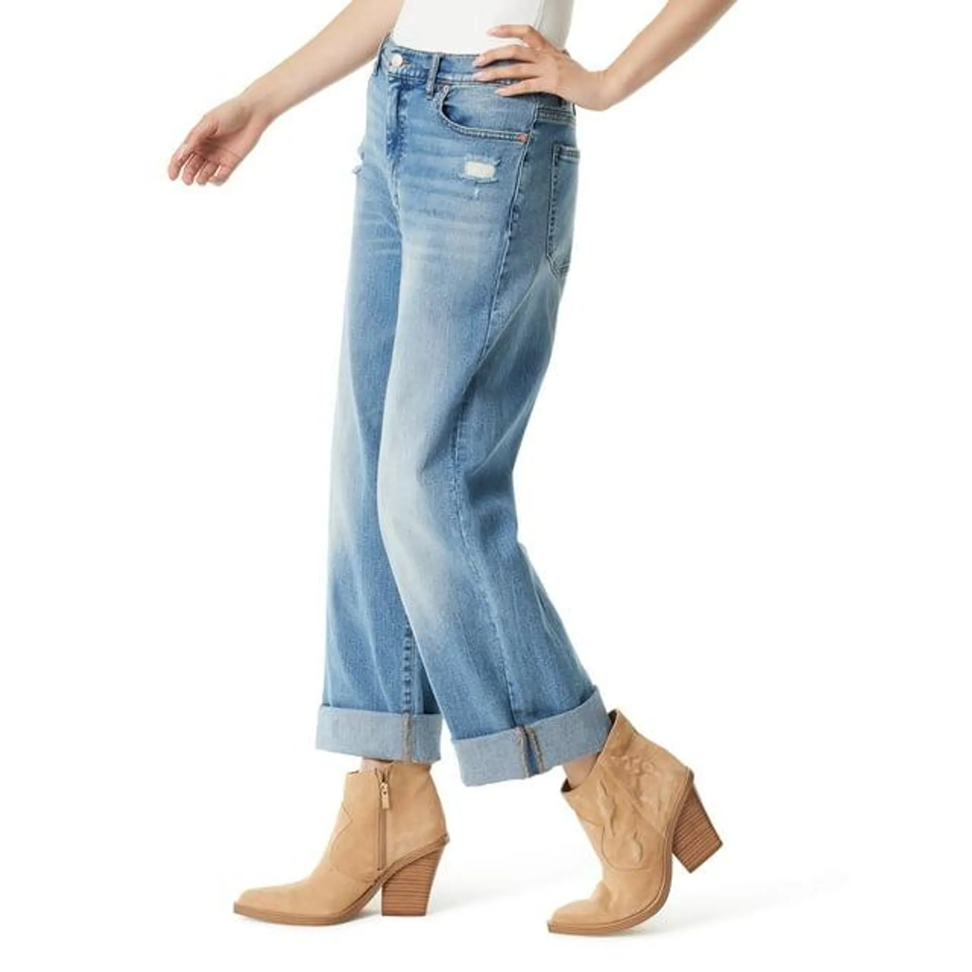 Jessica Simpson Women's and Women's Plus Zinnia Boyfriend Jeans