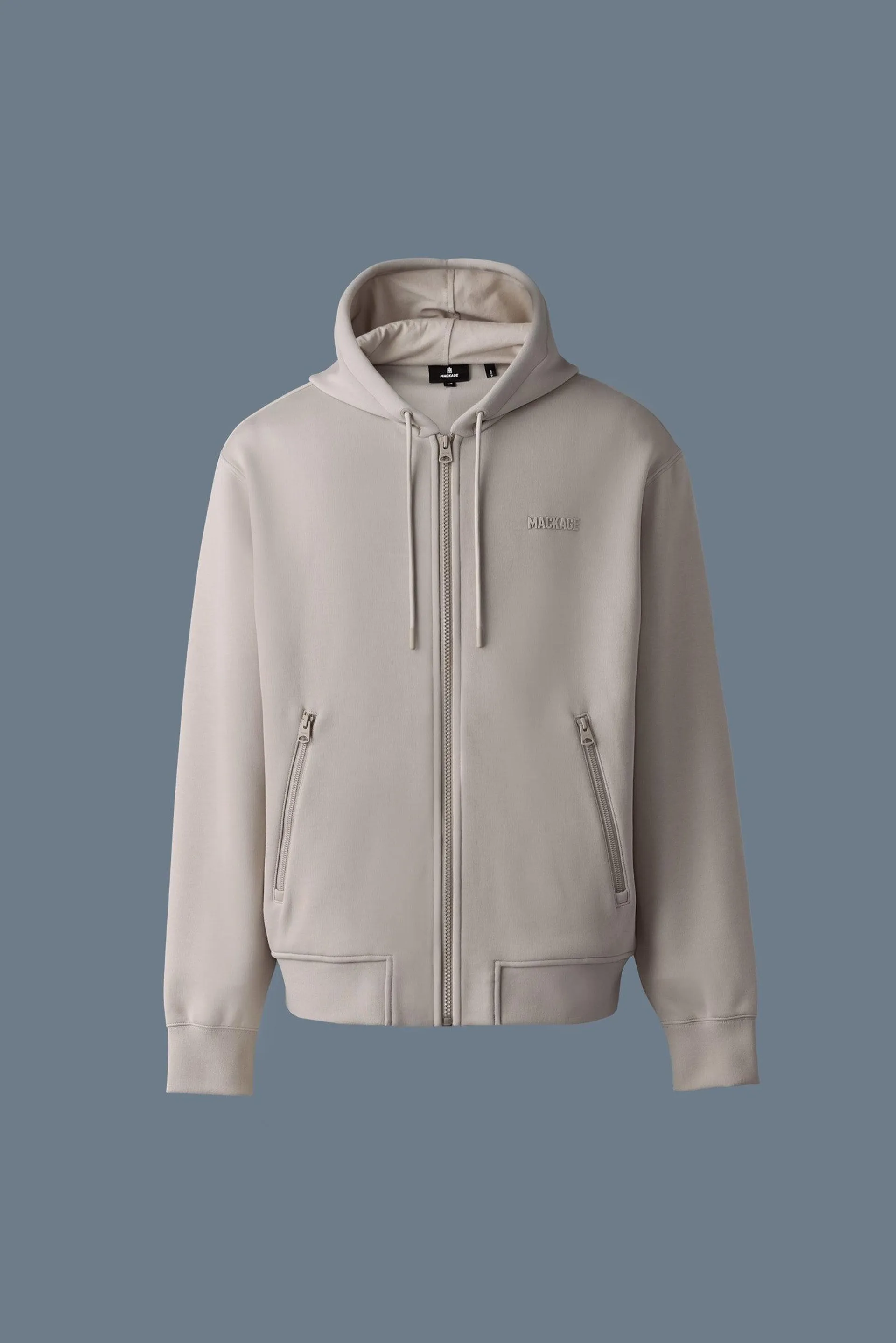 KRYSTOS Double-face Jersey zip-up hoodie