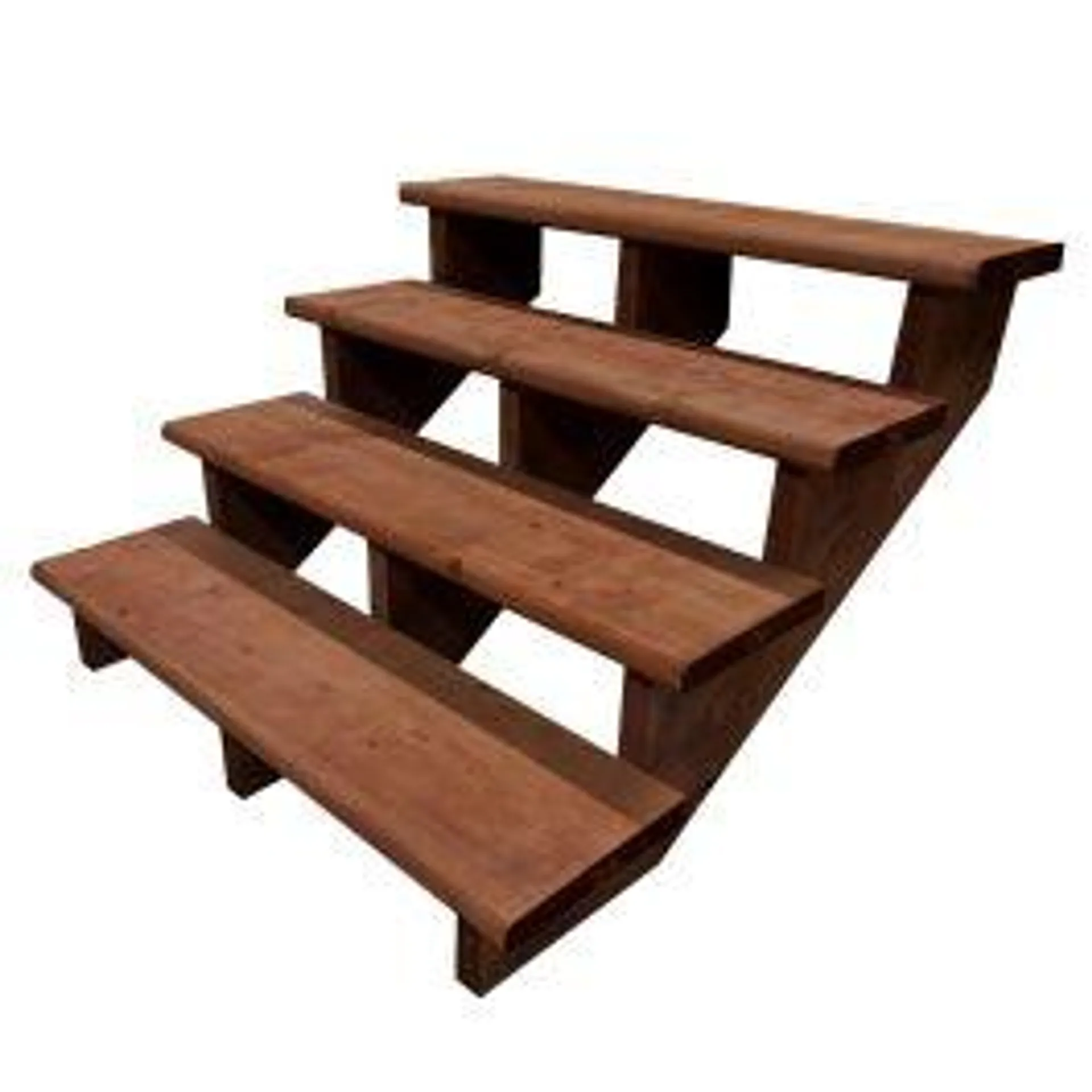 Marche traitée Terra brun - 2'' x 12'' x 48''