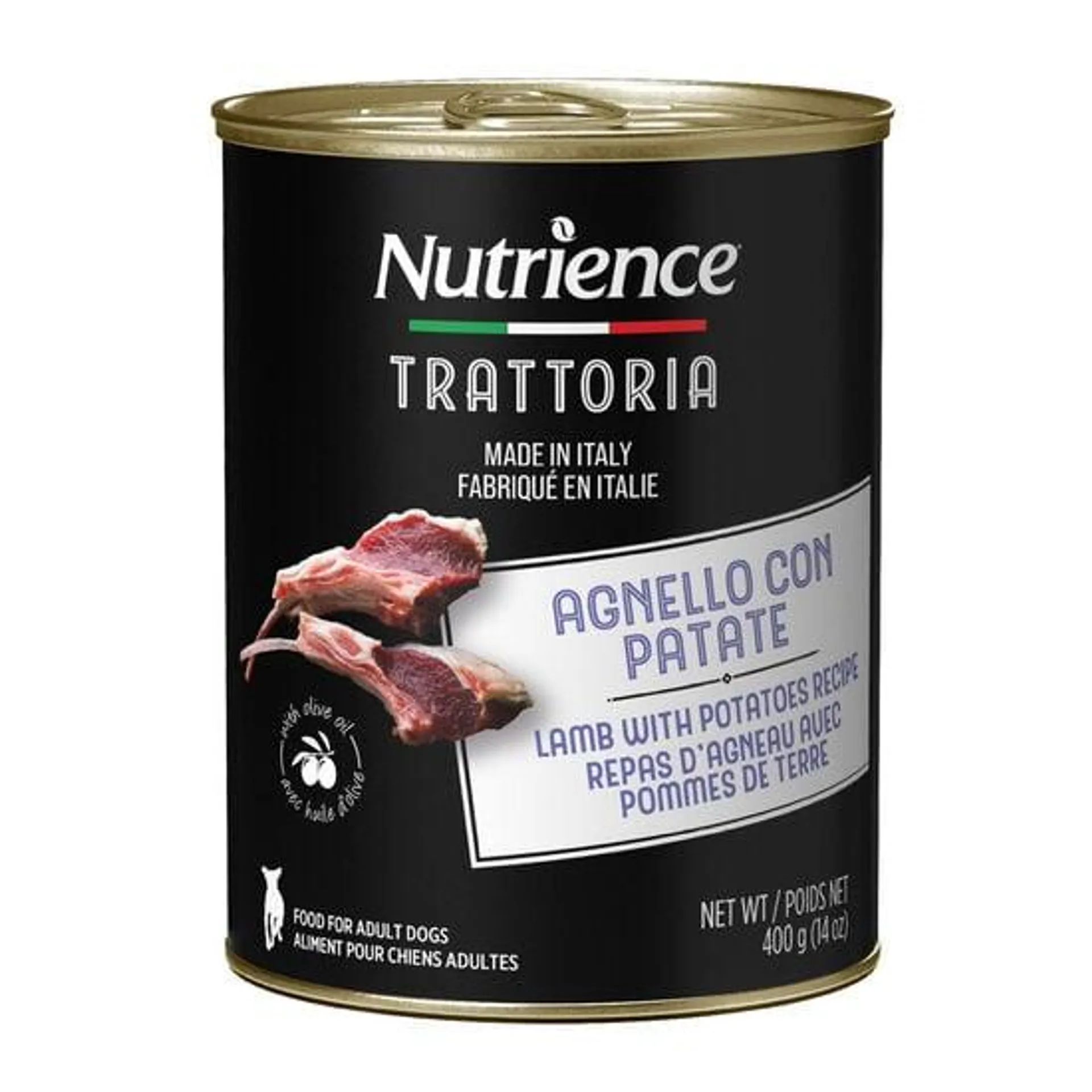 Repas Trattoria d’agneau avec pommes de terre, 400 g