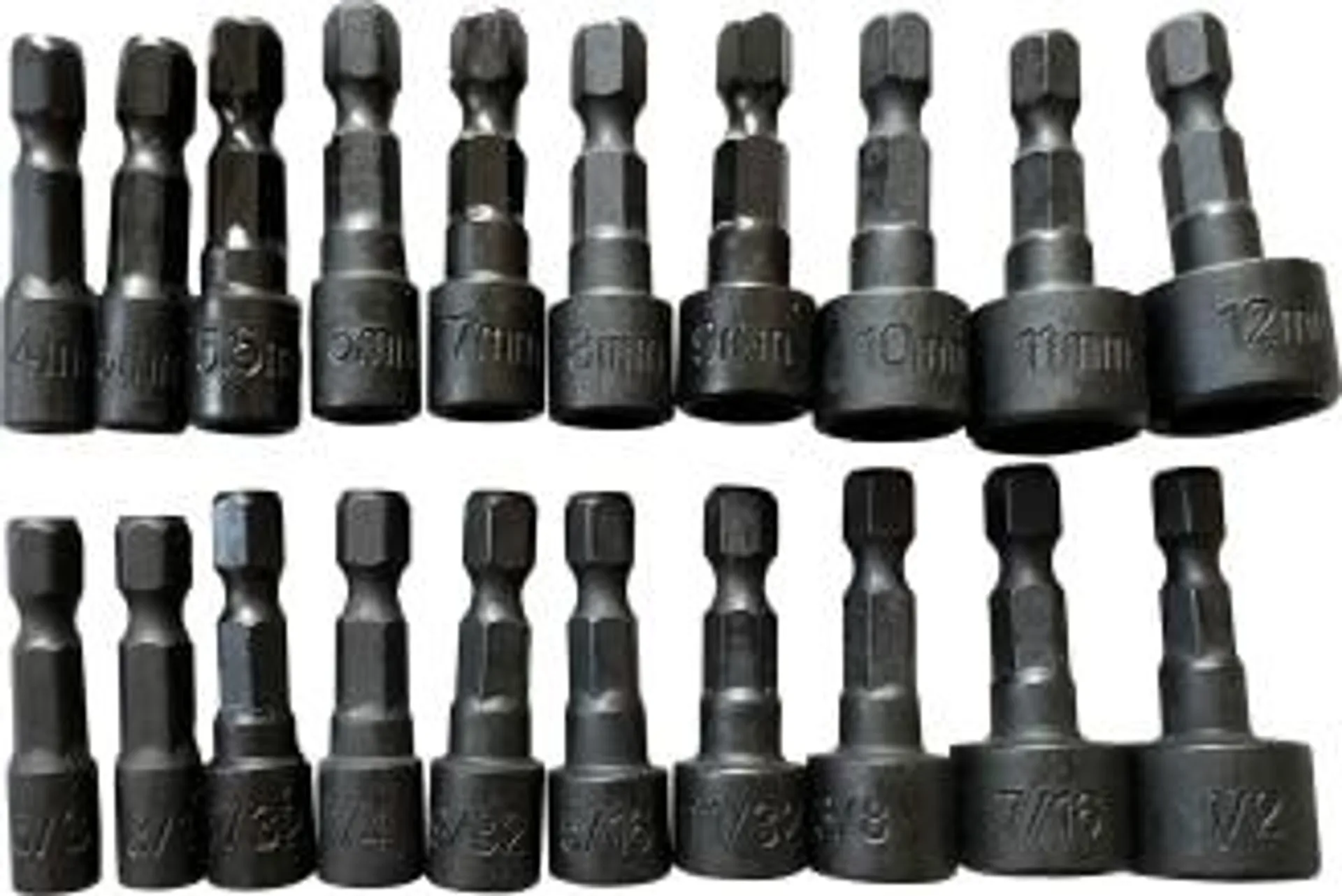 TITAN 20 pc 1/4 in. dr SAE/Metric Nut Driver Set