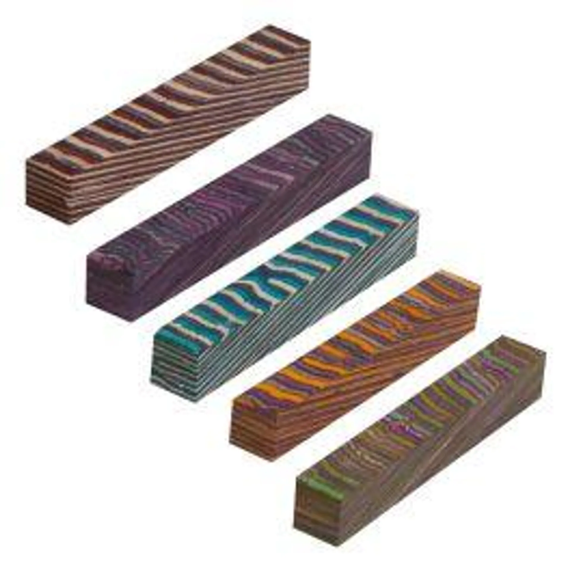 Ensemble de 5 blocs crayon laminé couleurs assorties 3/4’’ x 3/4’’ x 5’’