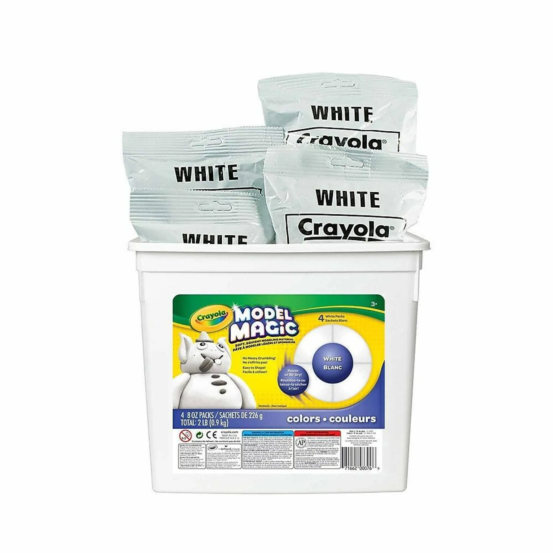 Crayola® - Pâte à modeler Model Magic Bucket, blanc, 907 g