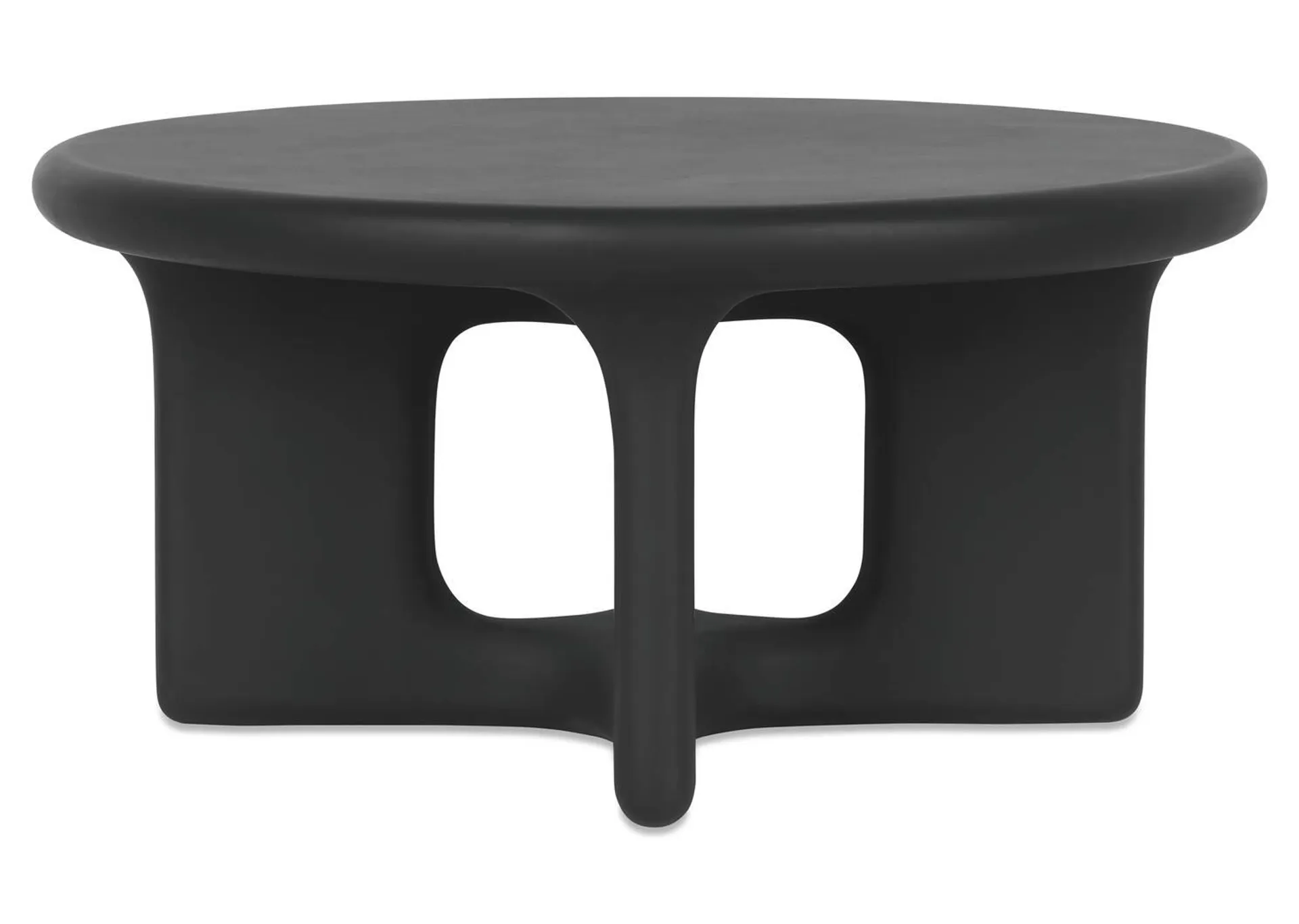 Table basse ronde Eros -noire
