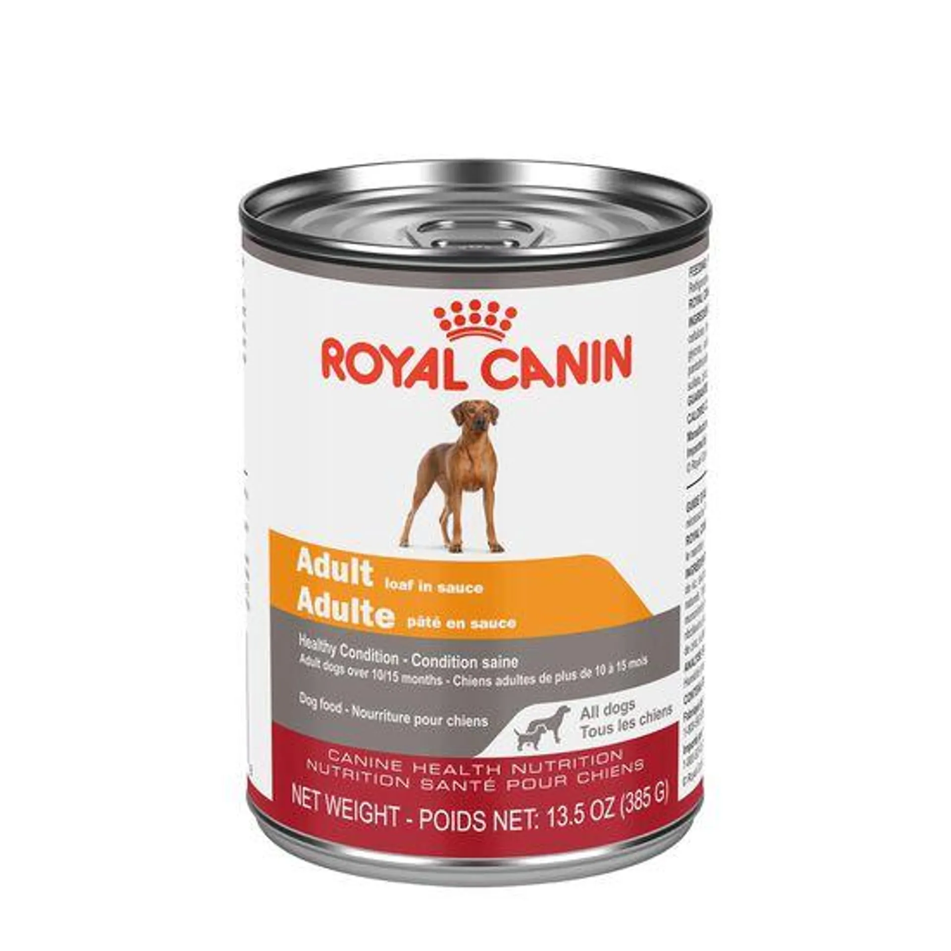 Nourriture pour chien adulte, pâté en sauce