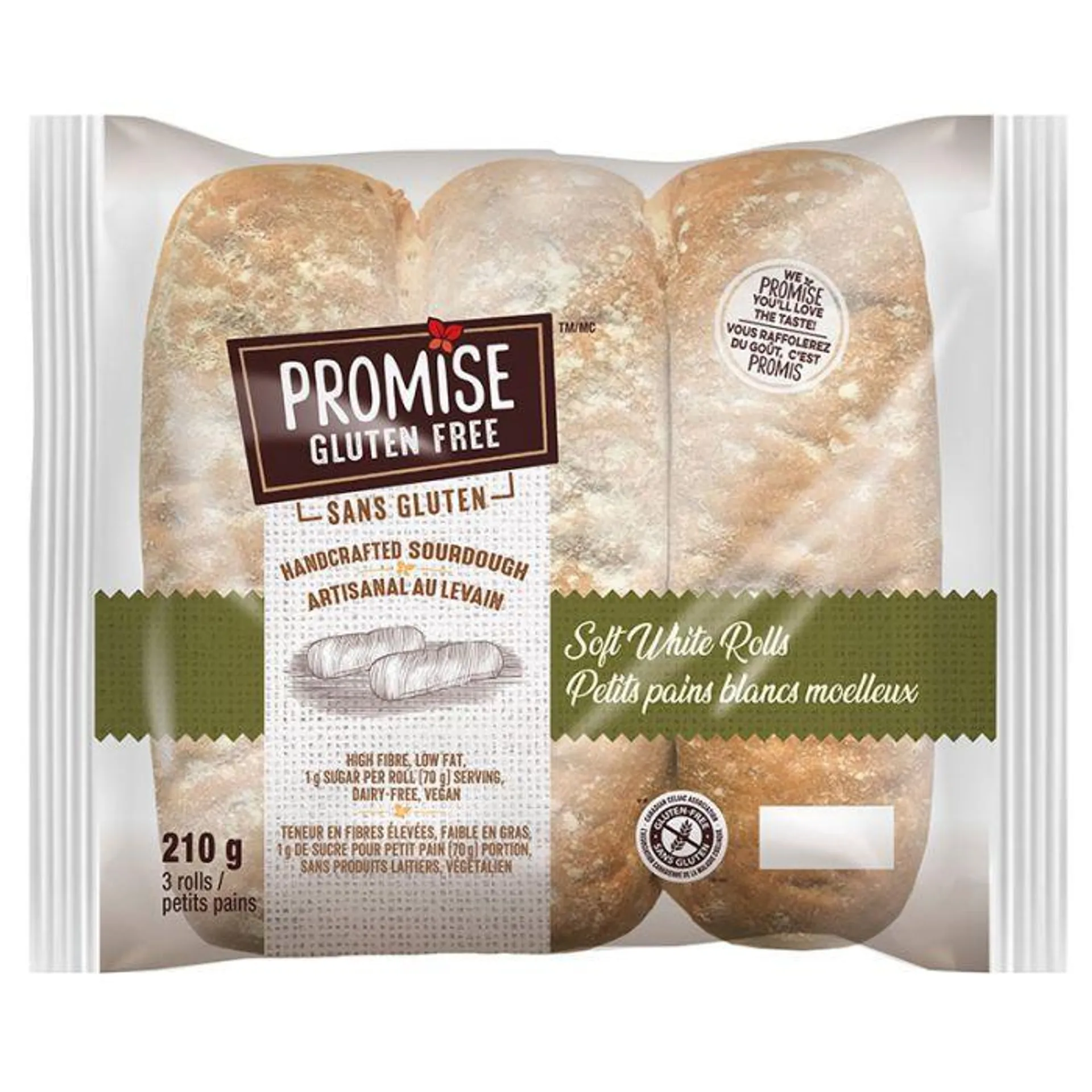 Petits pains blancs moelleux sans gluten