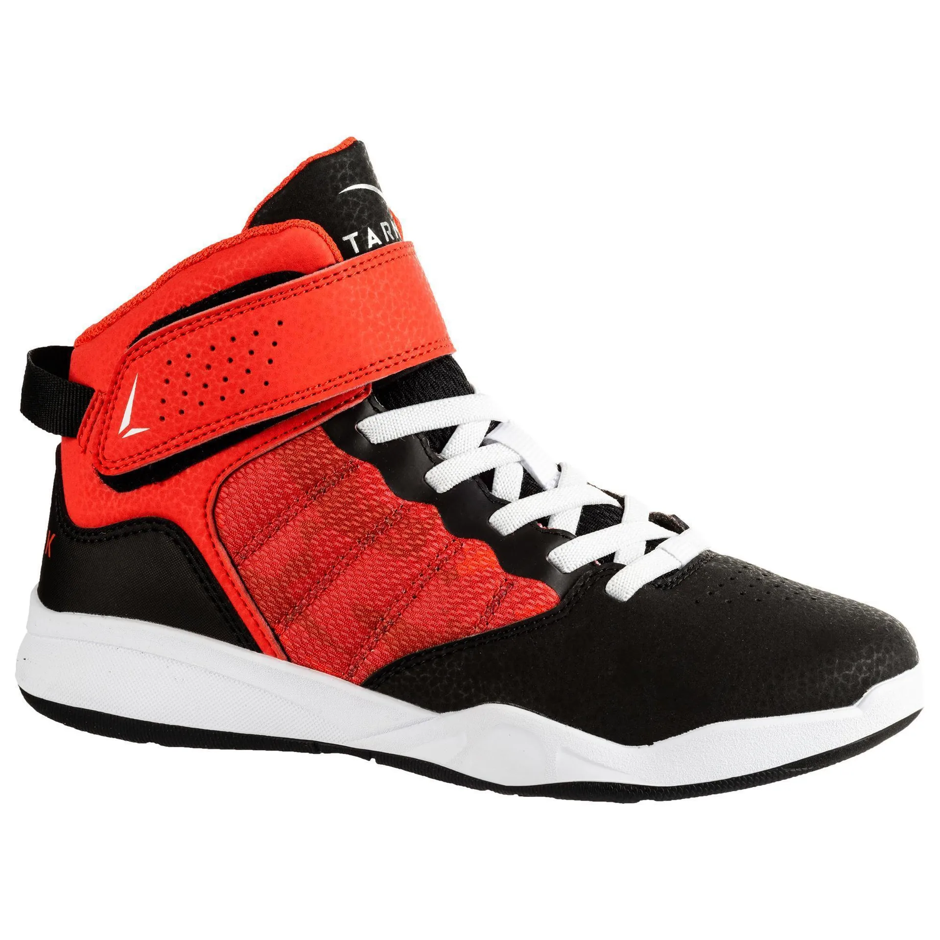 Chaussures de basketball enfant – SE 100 noir/rouge