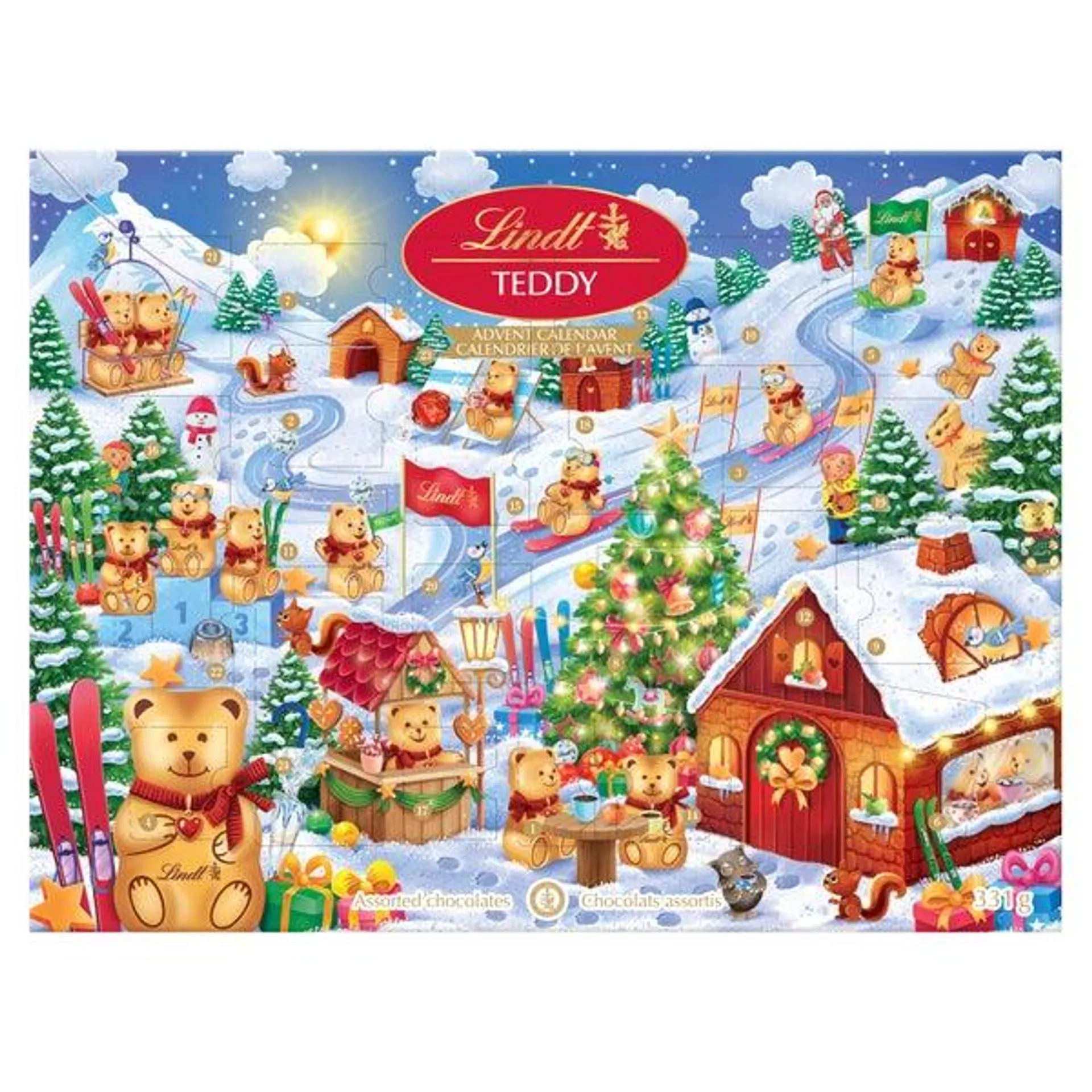 Lindt Assorted Chocolates, Advent Calendar, 331 g