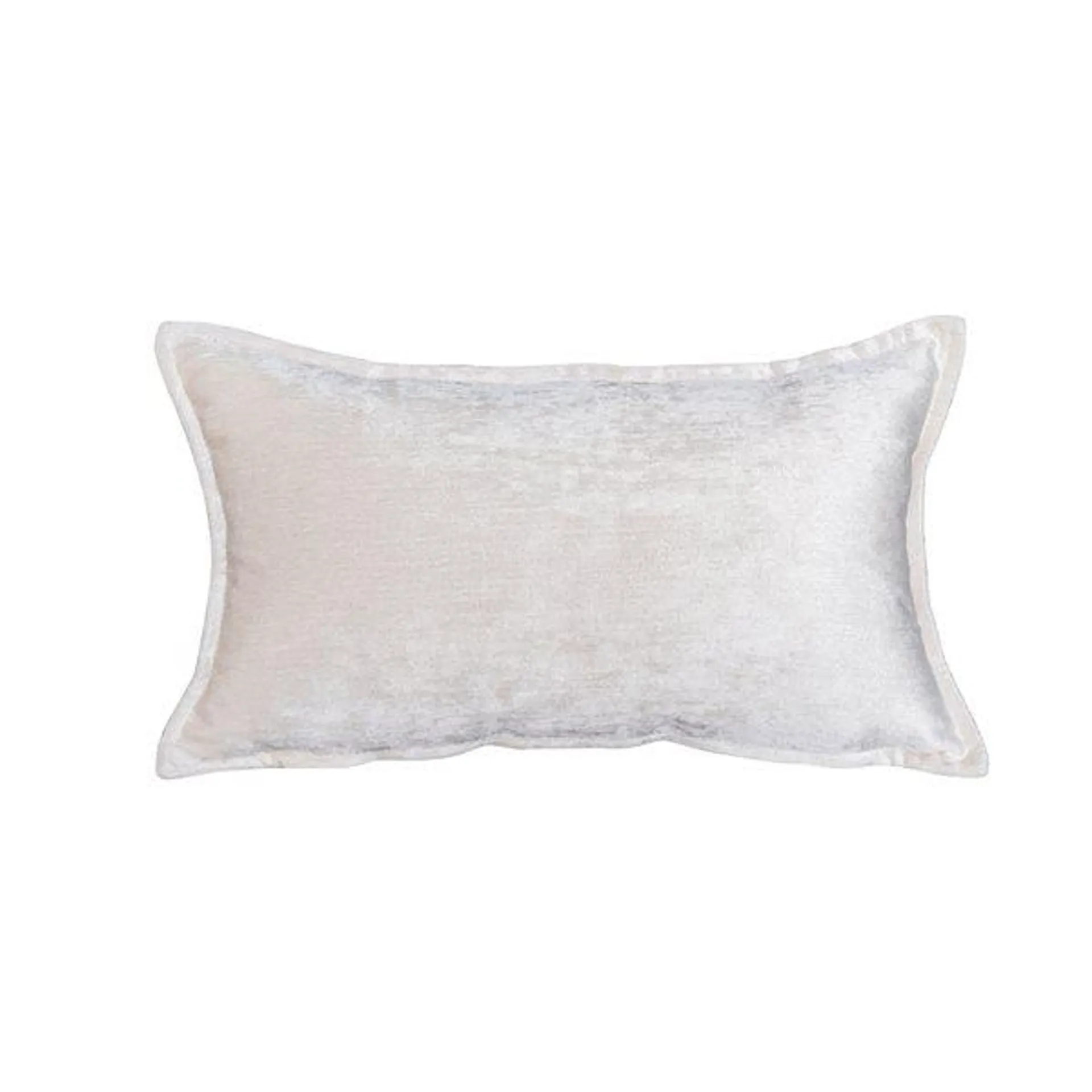 Coussin décoratif rectangulaire ivoire de 12 po x 20 po Nicole par Gouchee Home