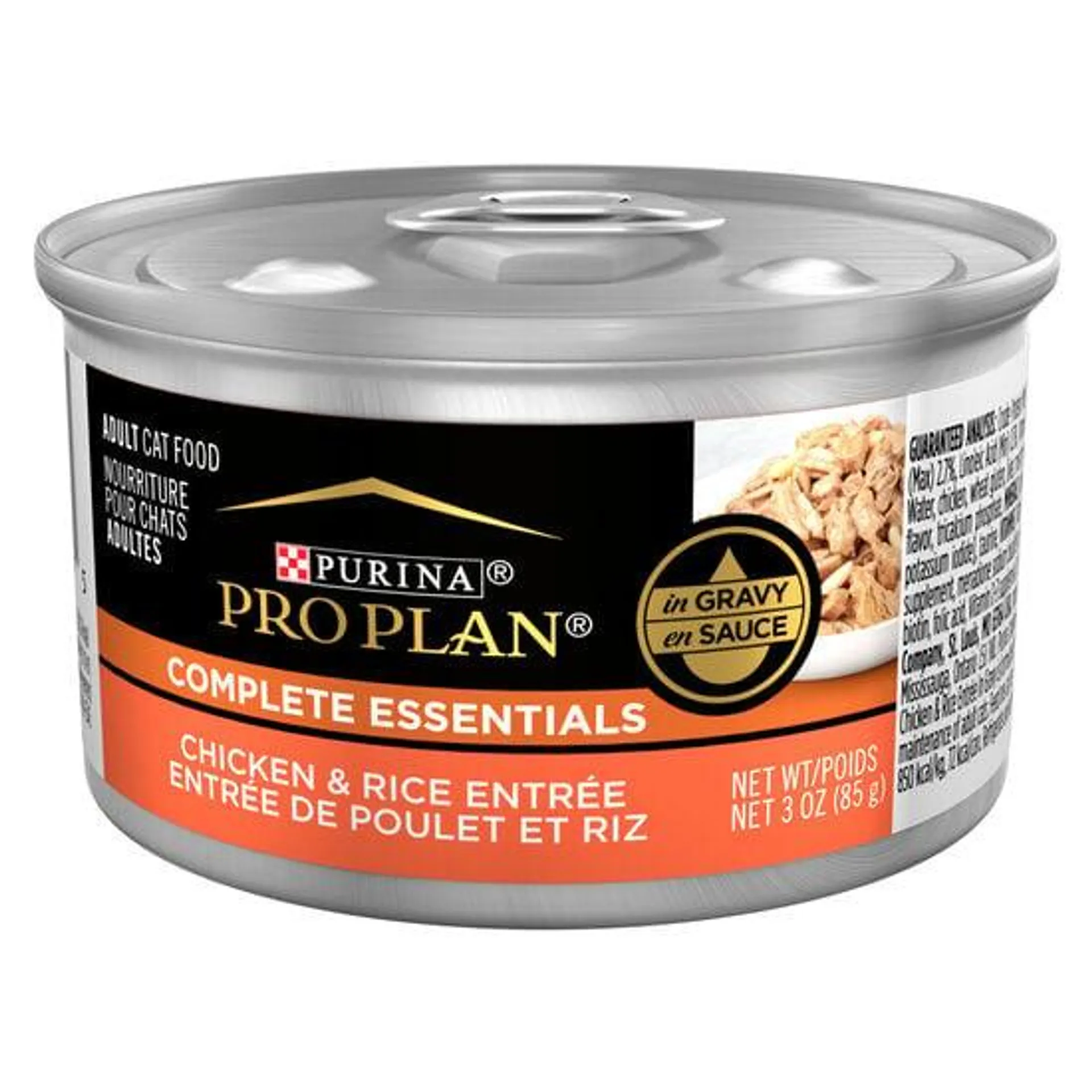 Entrée formule « Complete Essentials » au poulet et riz pour chats, 85 g