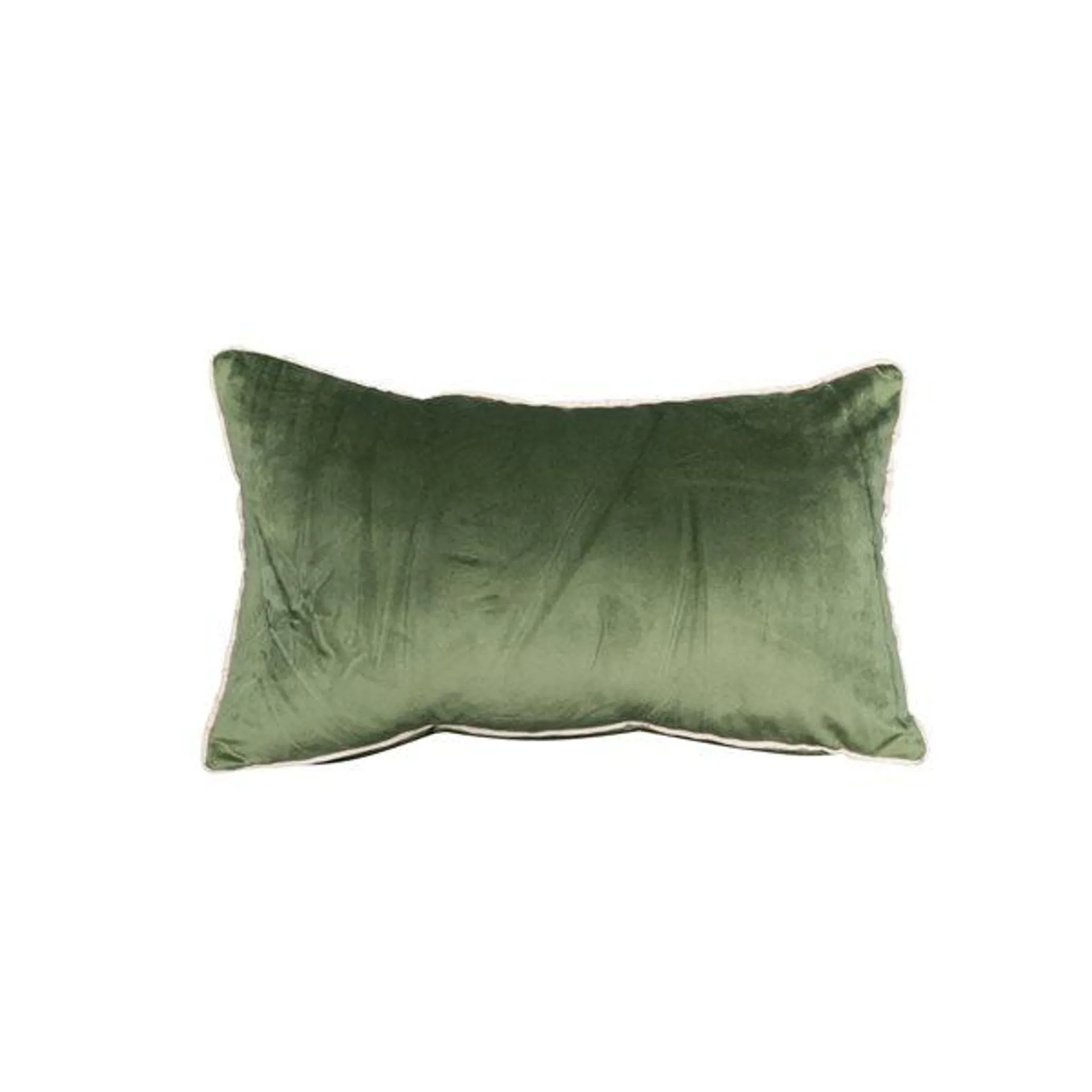 Coussin décoratif rectangulaire vert de 12 po x 20 po Rana par Gouchee Home