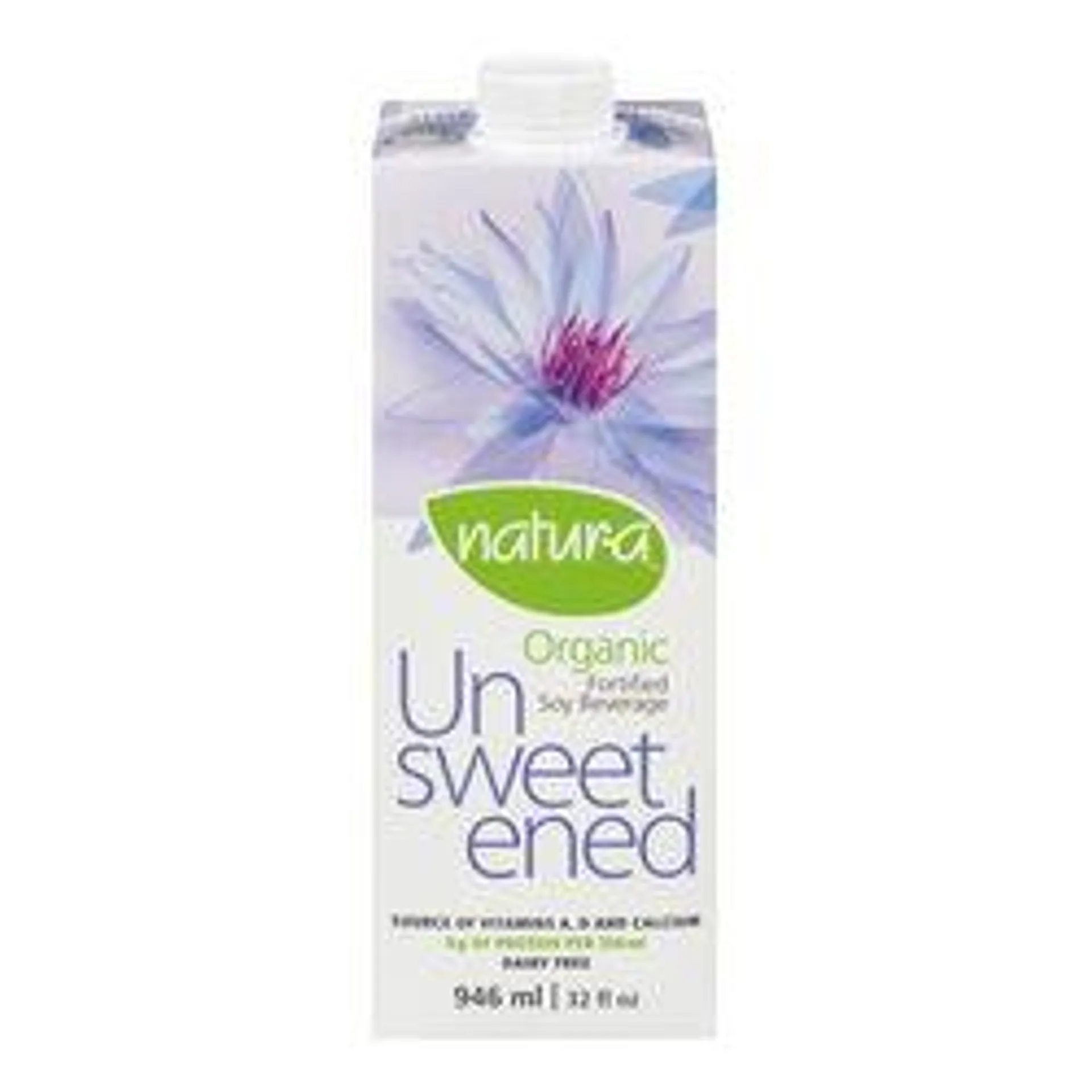 Natur-a Unsweetened Organic Fortified Soy Beverage 946 mL