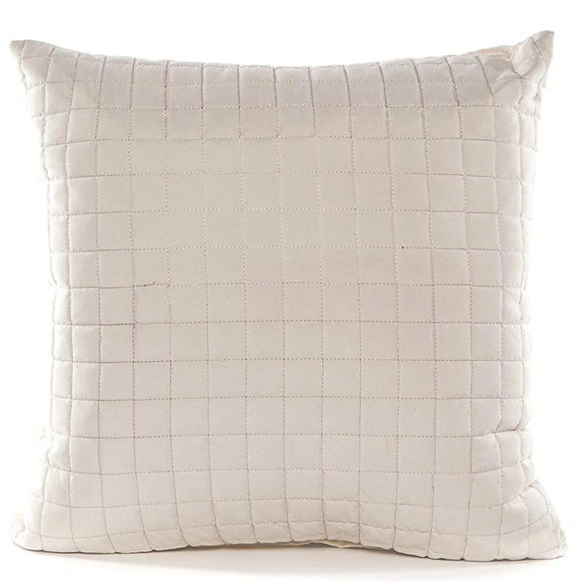 Coussin décoratif carré ciment de 18 po x 18 po Grid par Gouchee Home