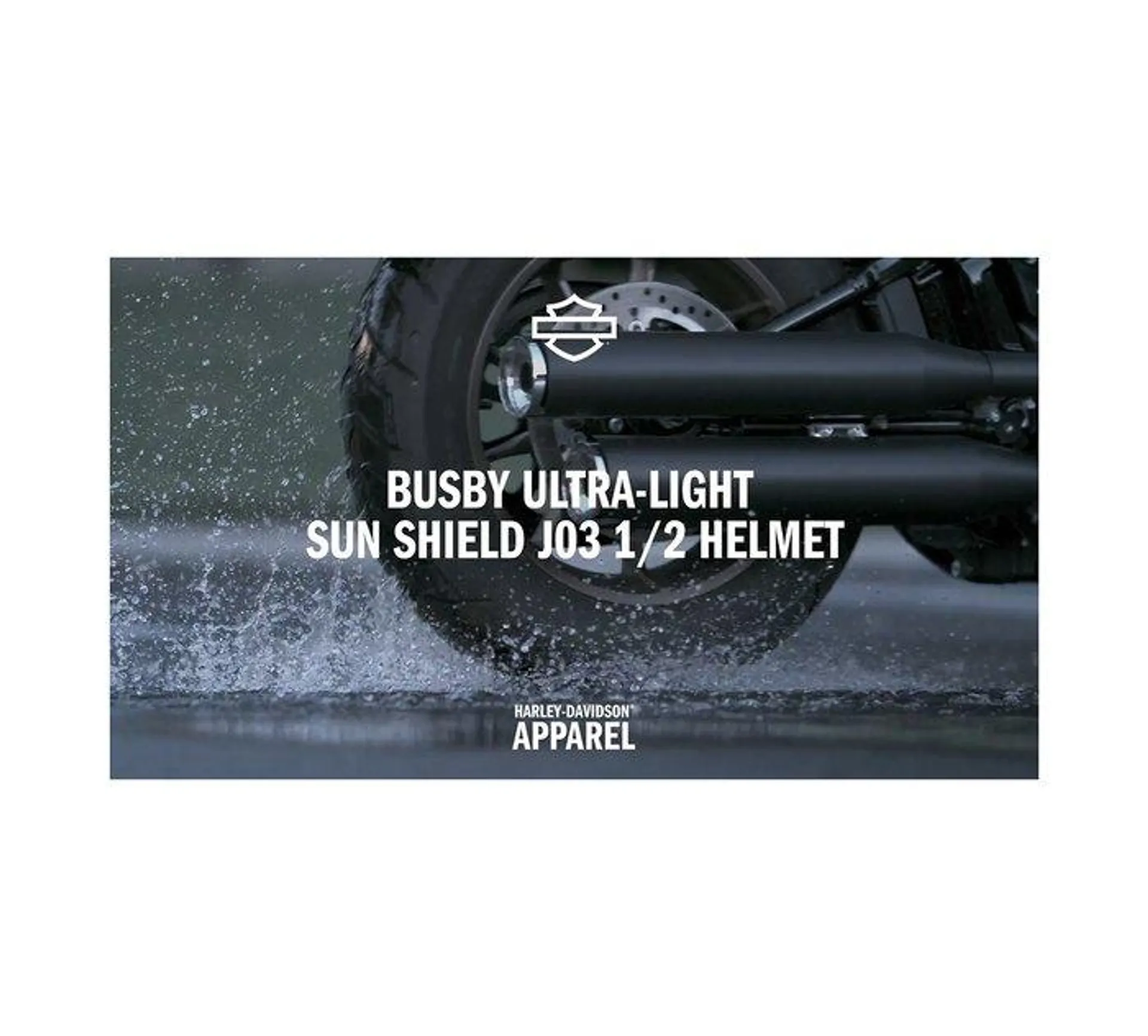 Busby Ultra-Light Sun Shield J03 1/2 Helmet - Matte Black