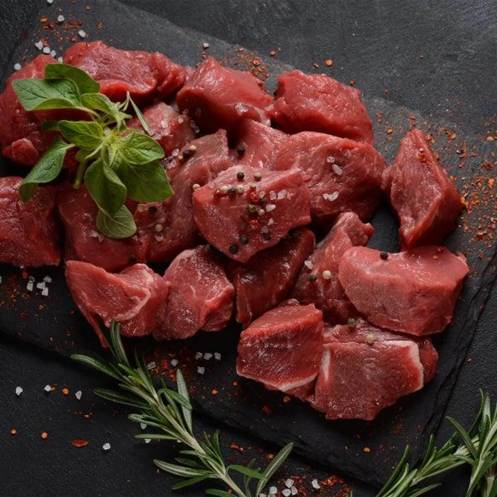 Bison Stew Meat, 2.26 kg (5 lb)