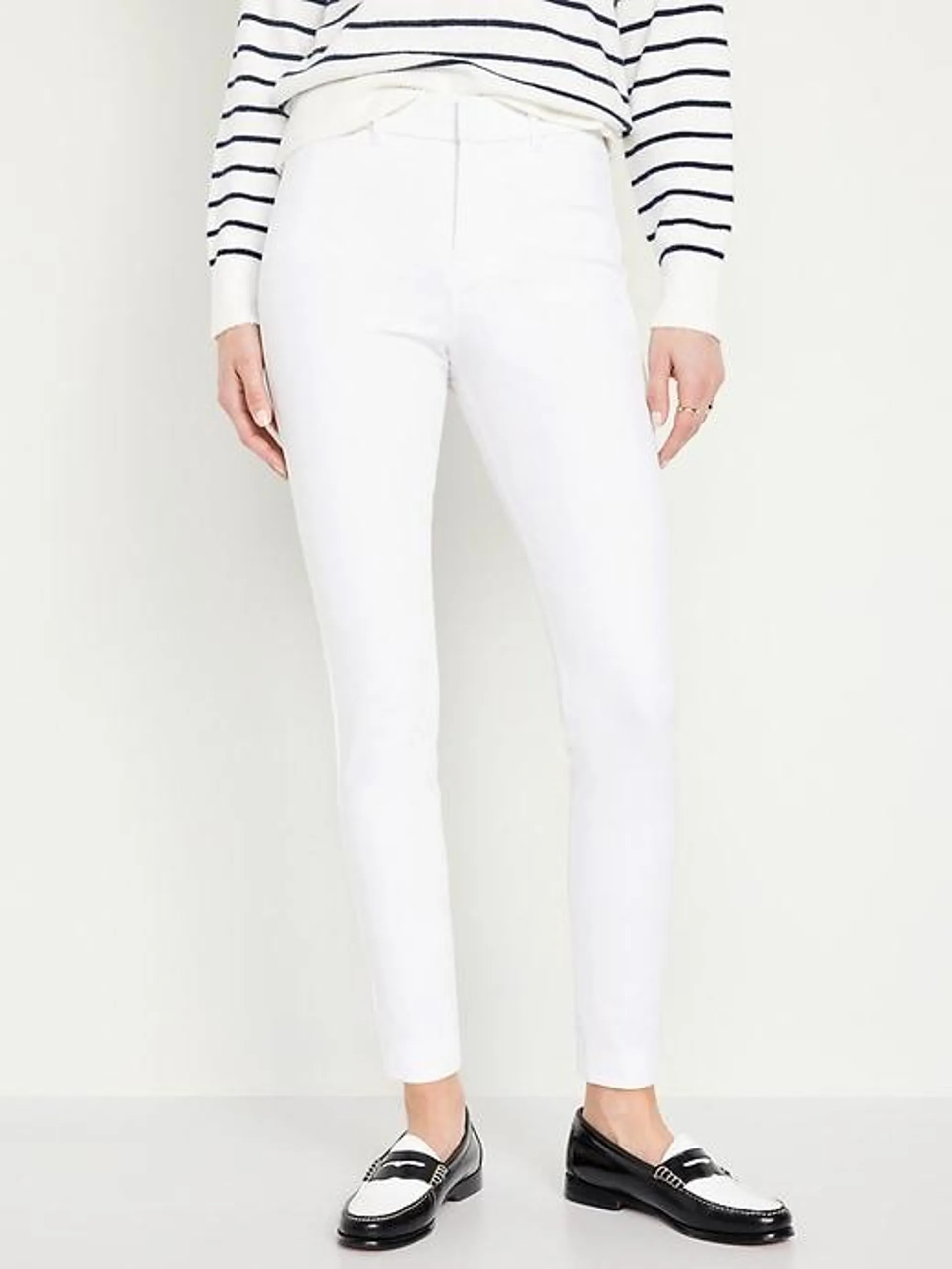 High-Waisted Pixie Skinny Ankle Pants