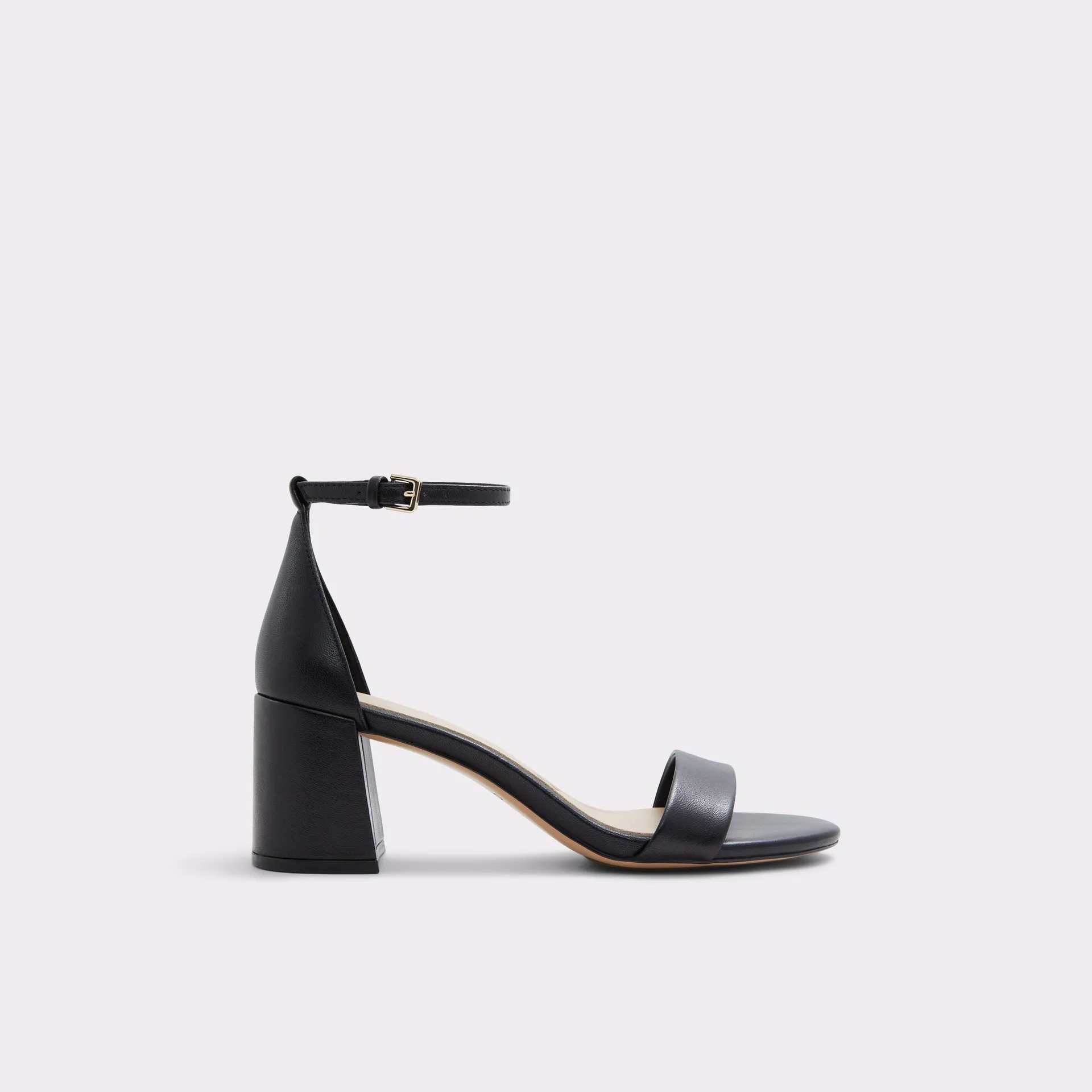 Black strappy sandal - Block heel