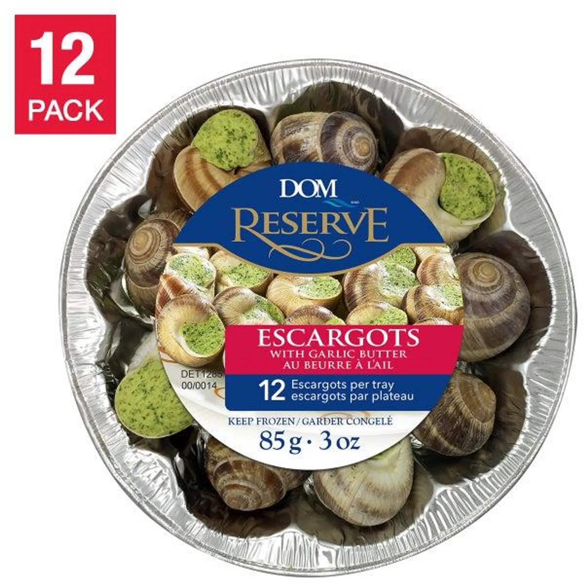 DOM Reserve Escargots with Garlic Butter 85 g (3 oz) x 12 pack