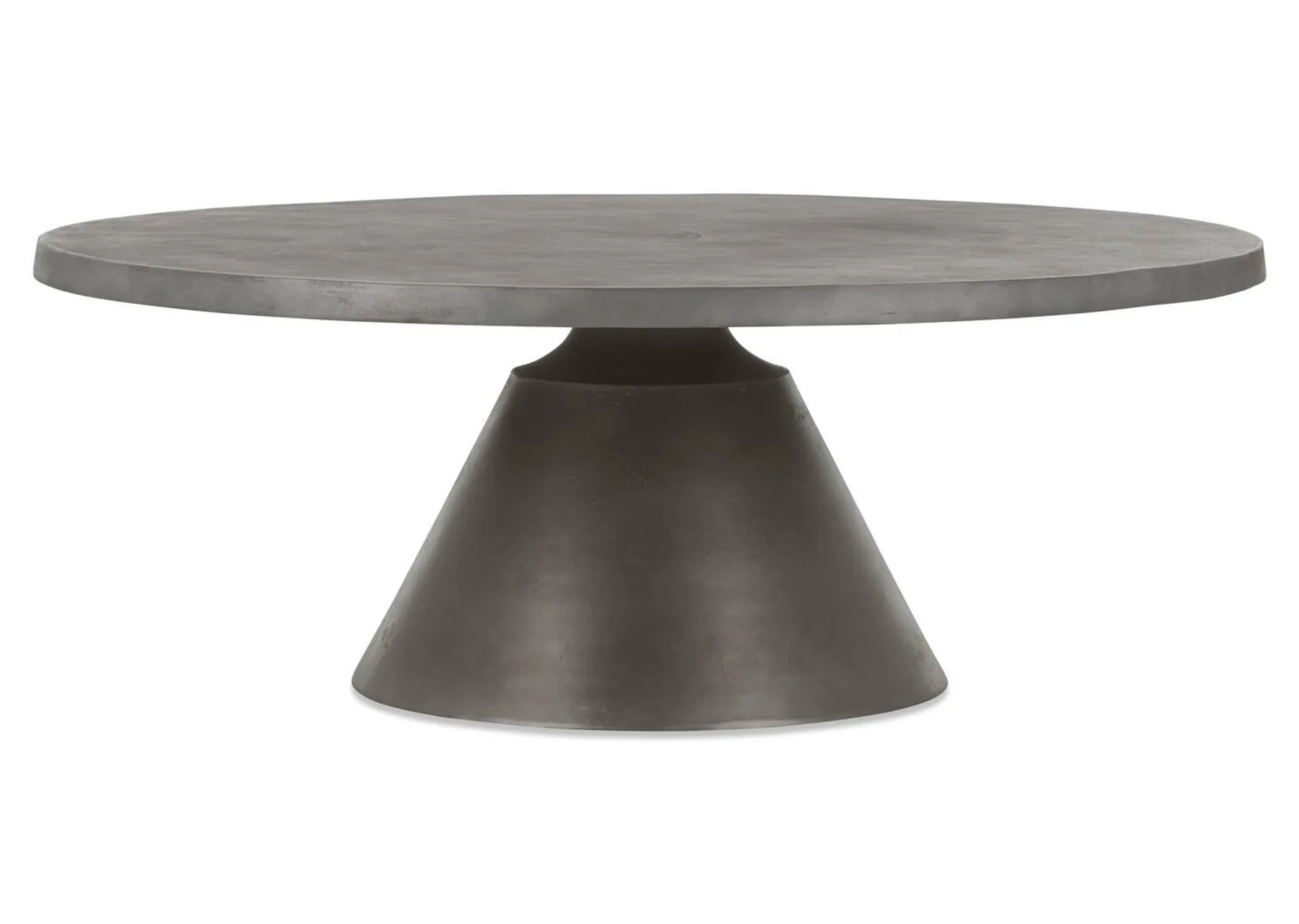 Table basse ronde Gershwin en métal recyclé