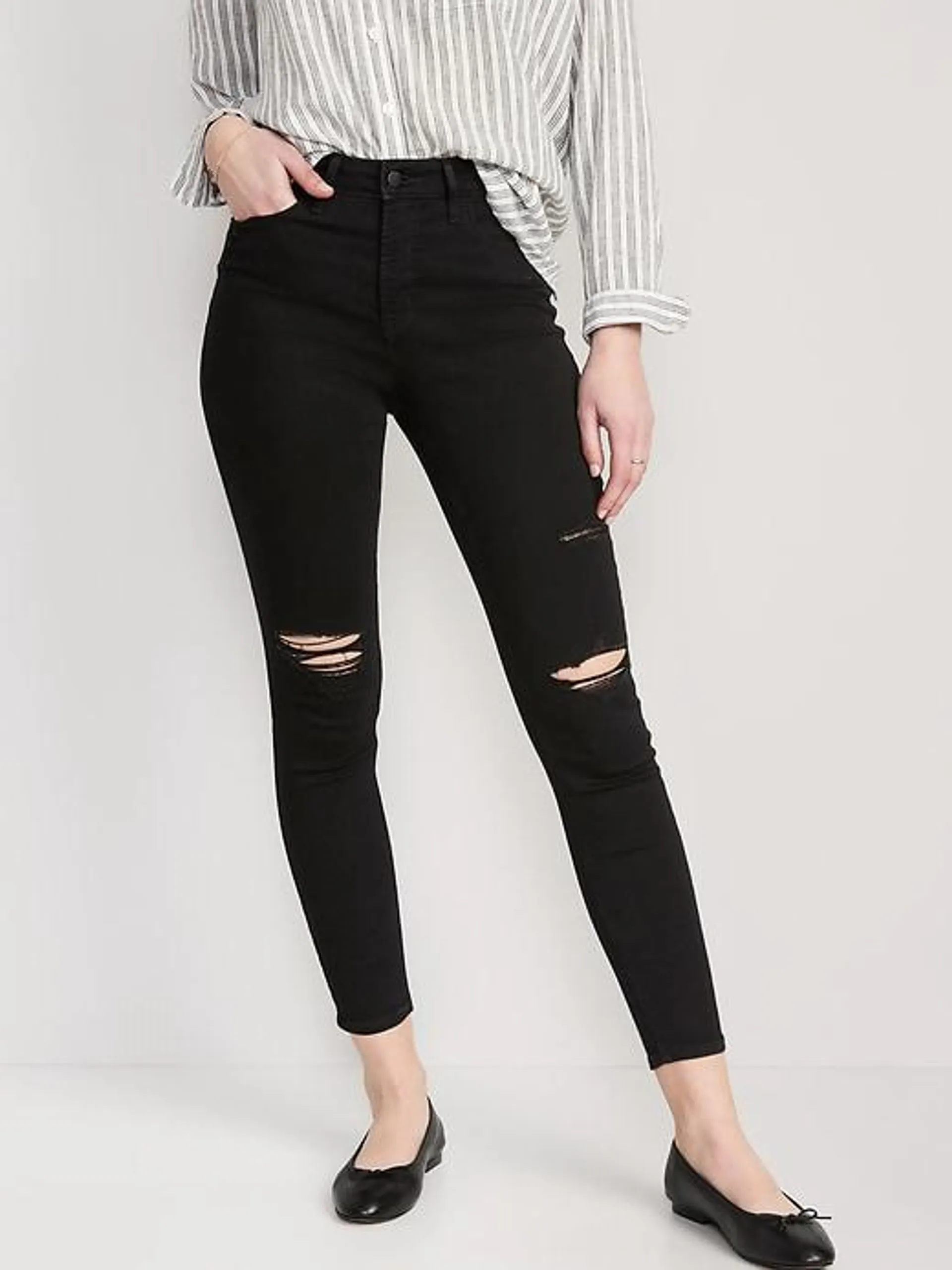 High-Waisted Rockstar Super-Skinny Jeans