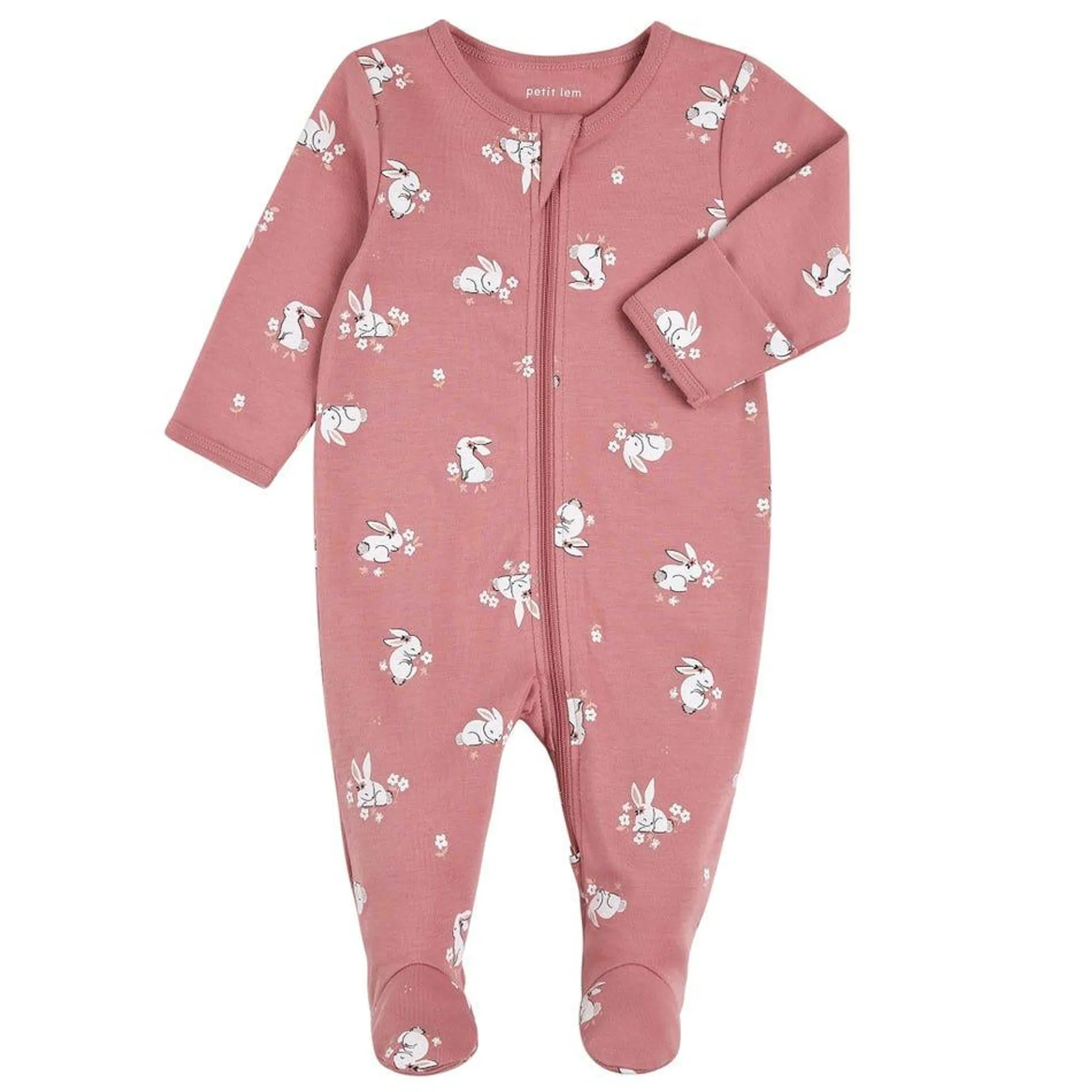 Bunnies print Pajamas 0-12m