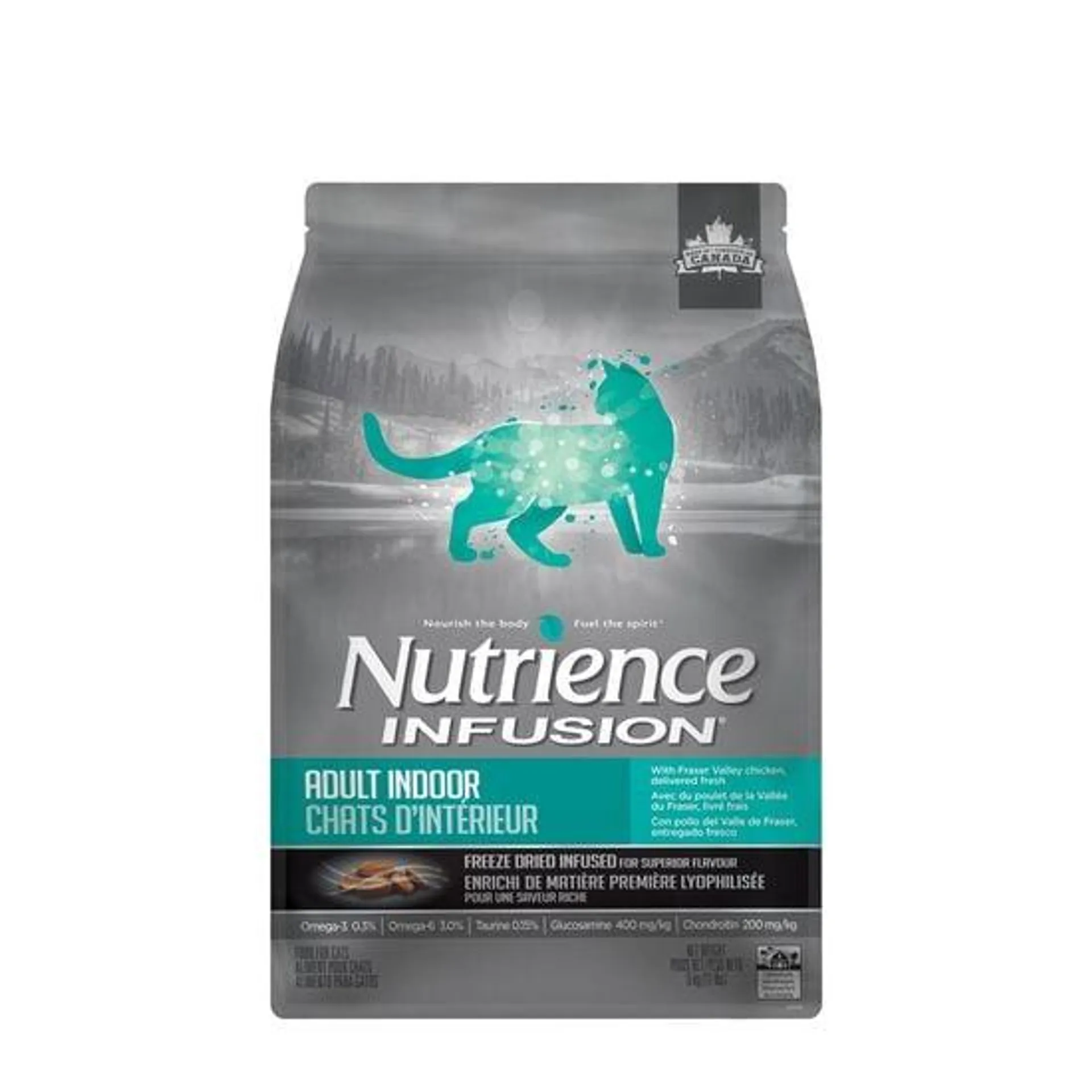Nourriture pour chat d'intérieur au poulet