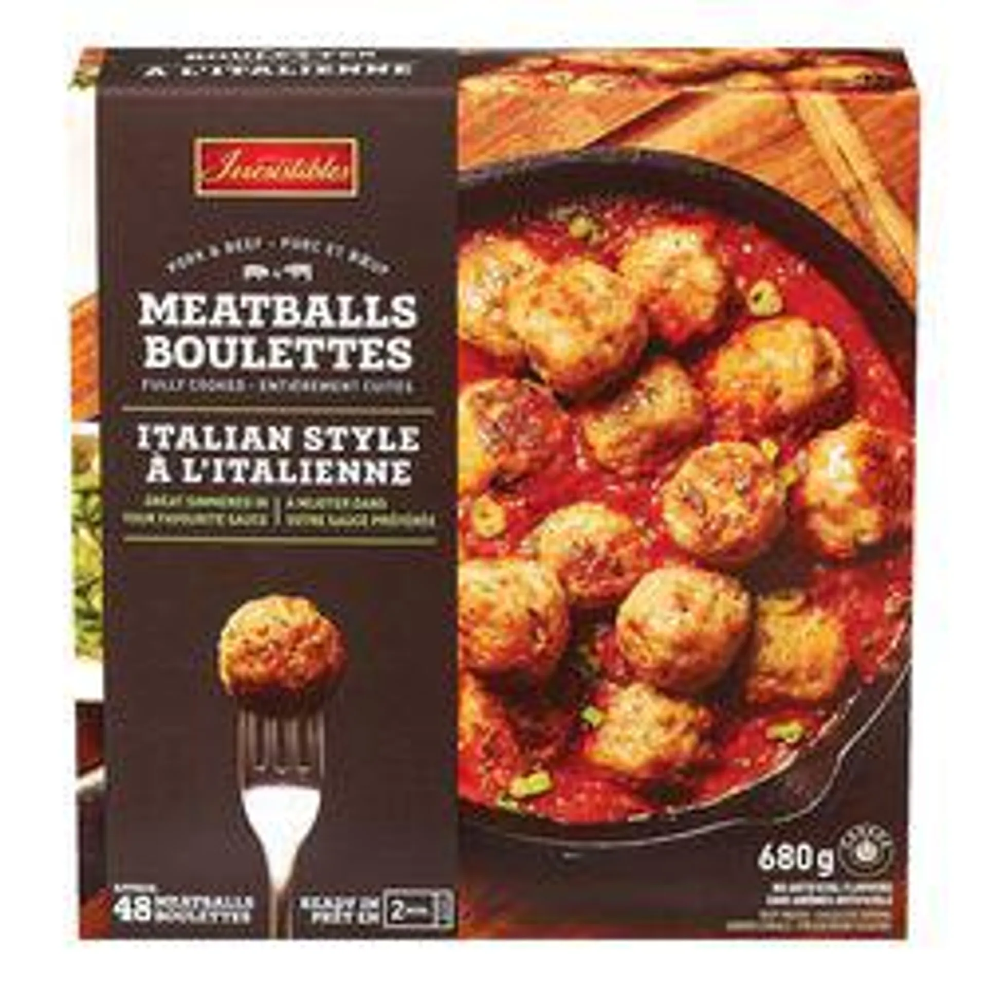 Frozen Italian Style Pork and Beef Meatballs