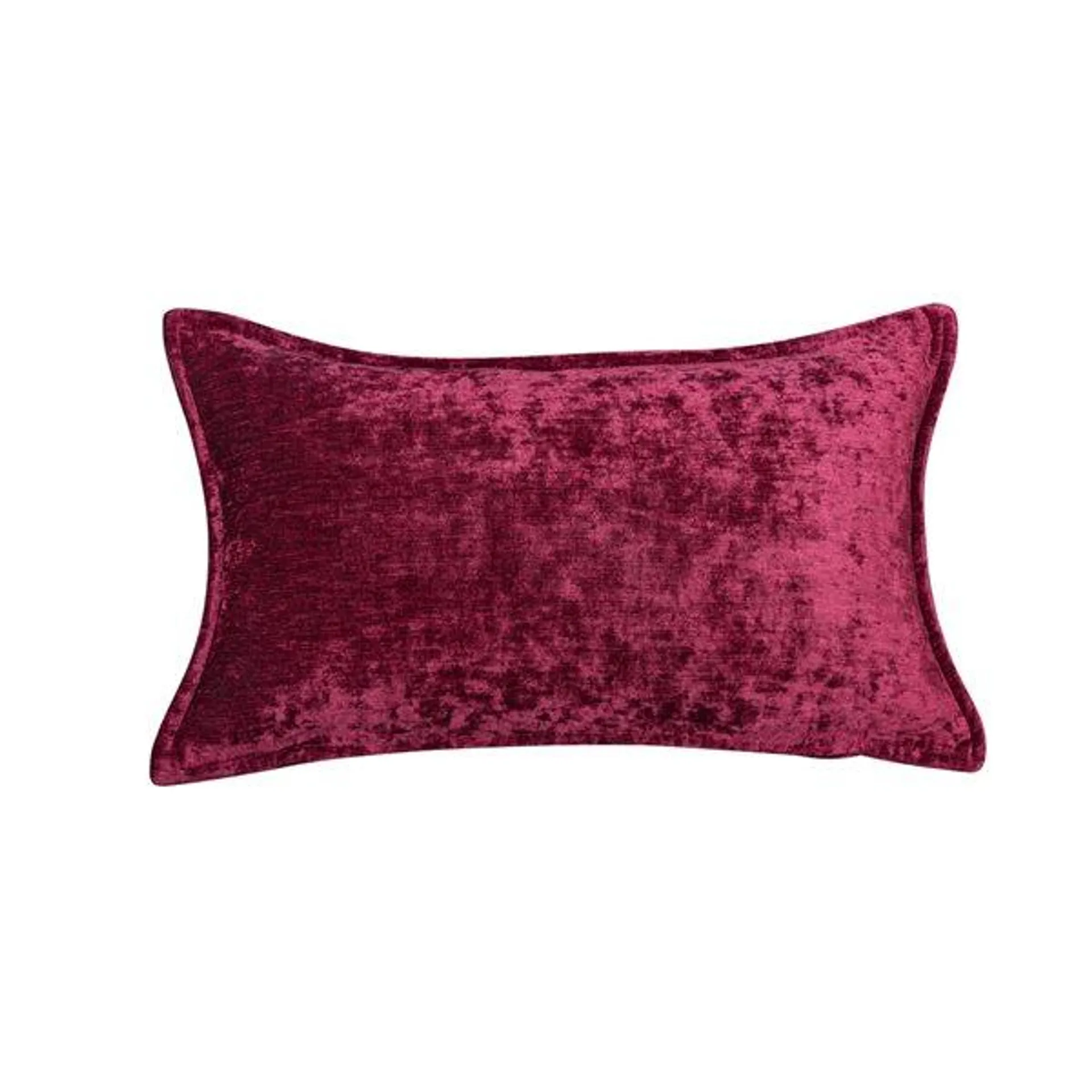 Coussin décoratif rectangulaire rouge de 12 po x 20 po Nicole par Gouchee Home