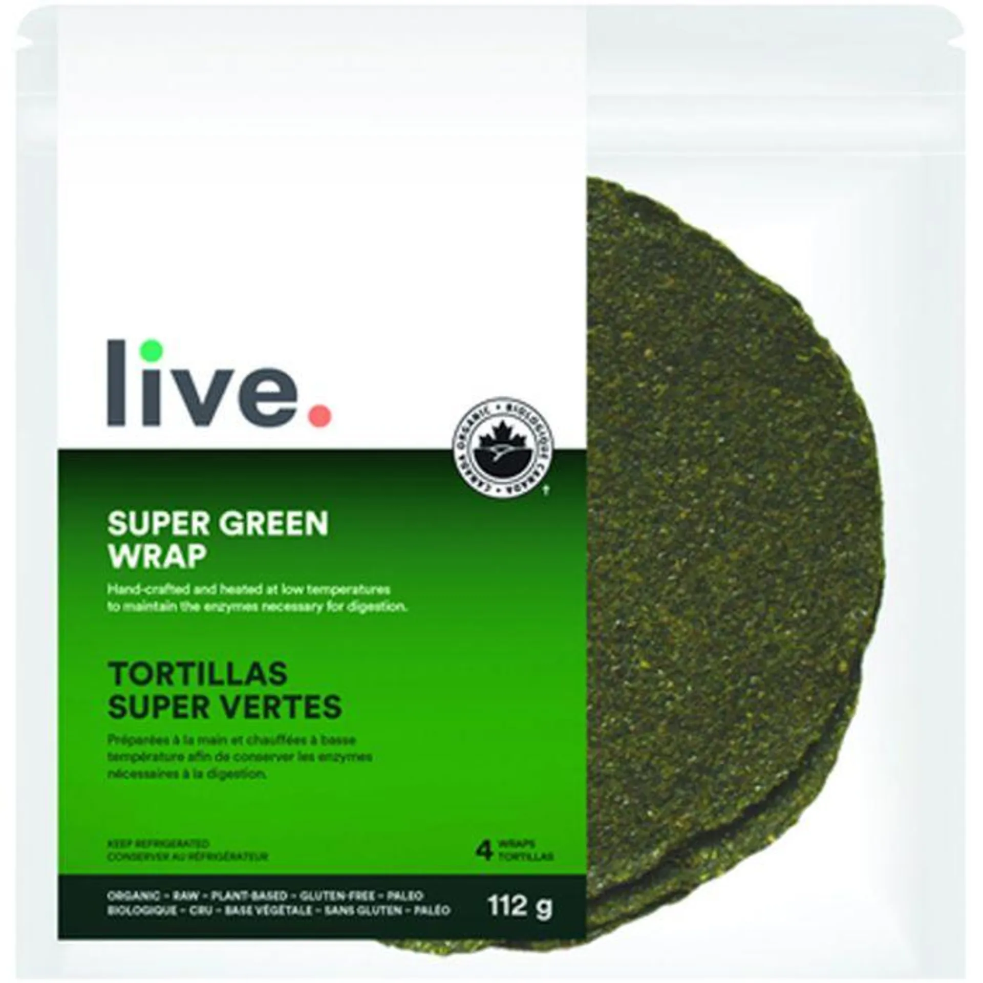 Tortillas biologiques - Super verte | 112 g