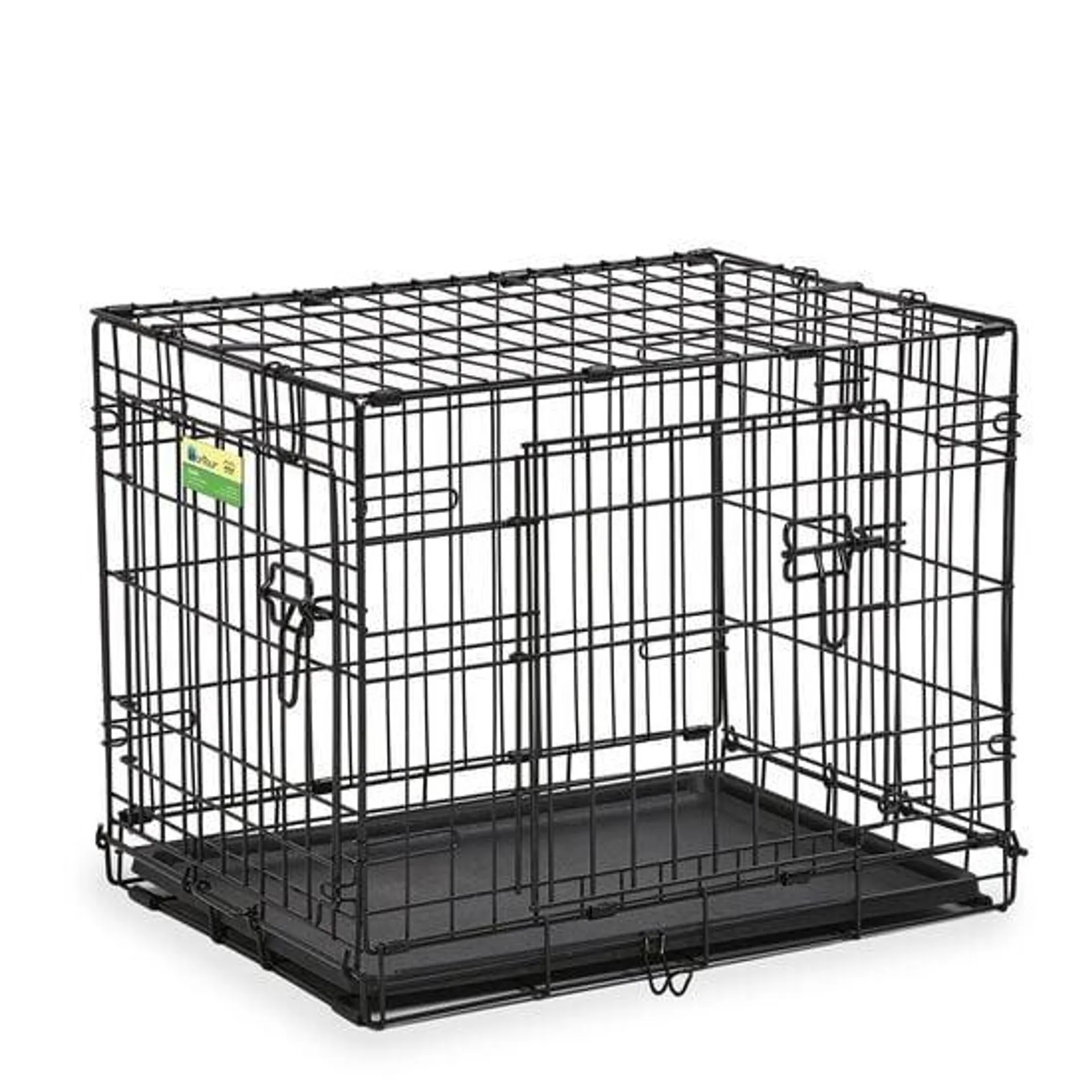 Cage pliante à deux portes pour chiens