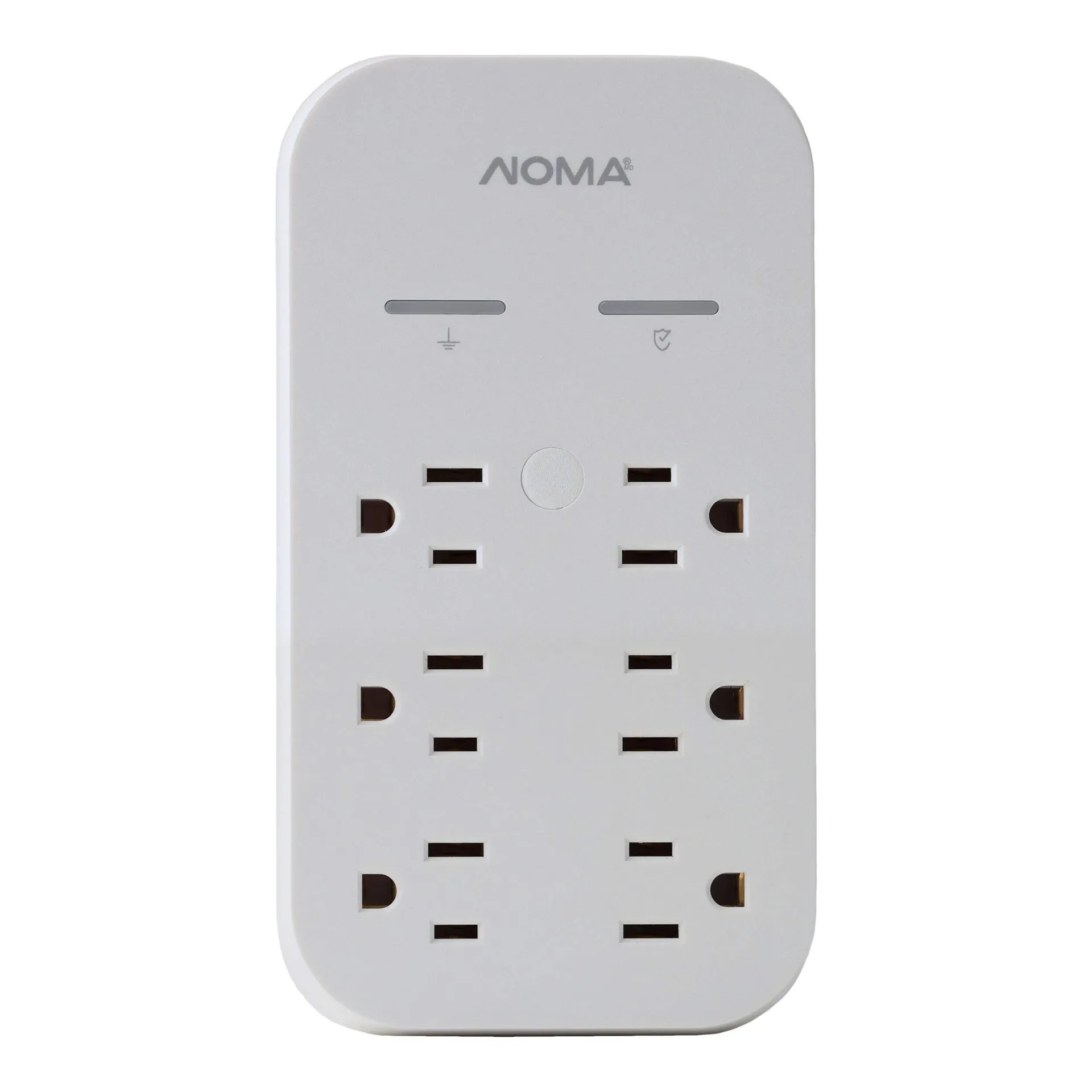 Bloc mural NOMA à 6 prises, 2 ports USB-A et USB-C