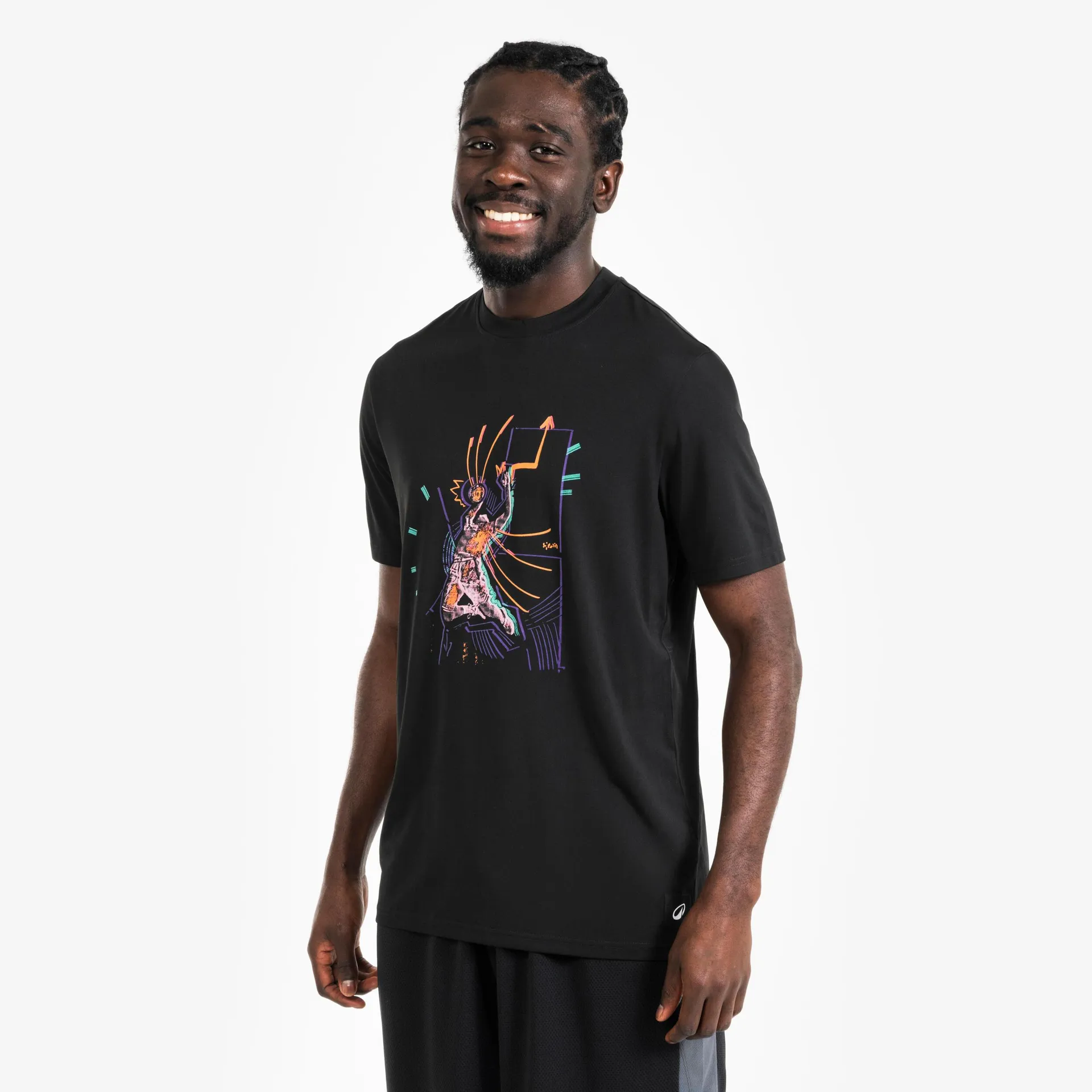 T-shirt / maillot basketball - TS500 fast Black