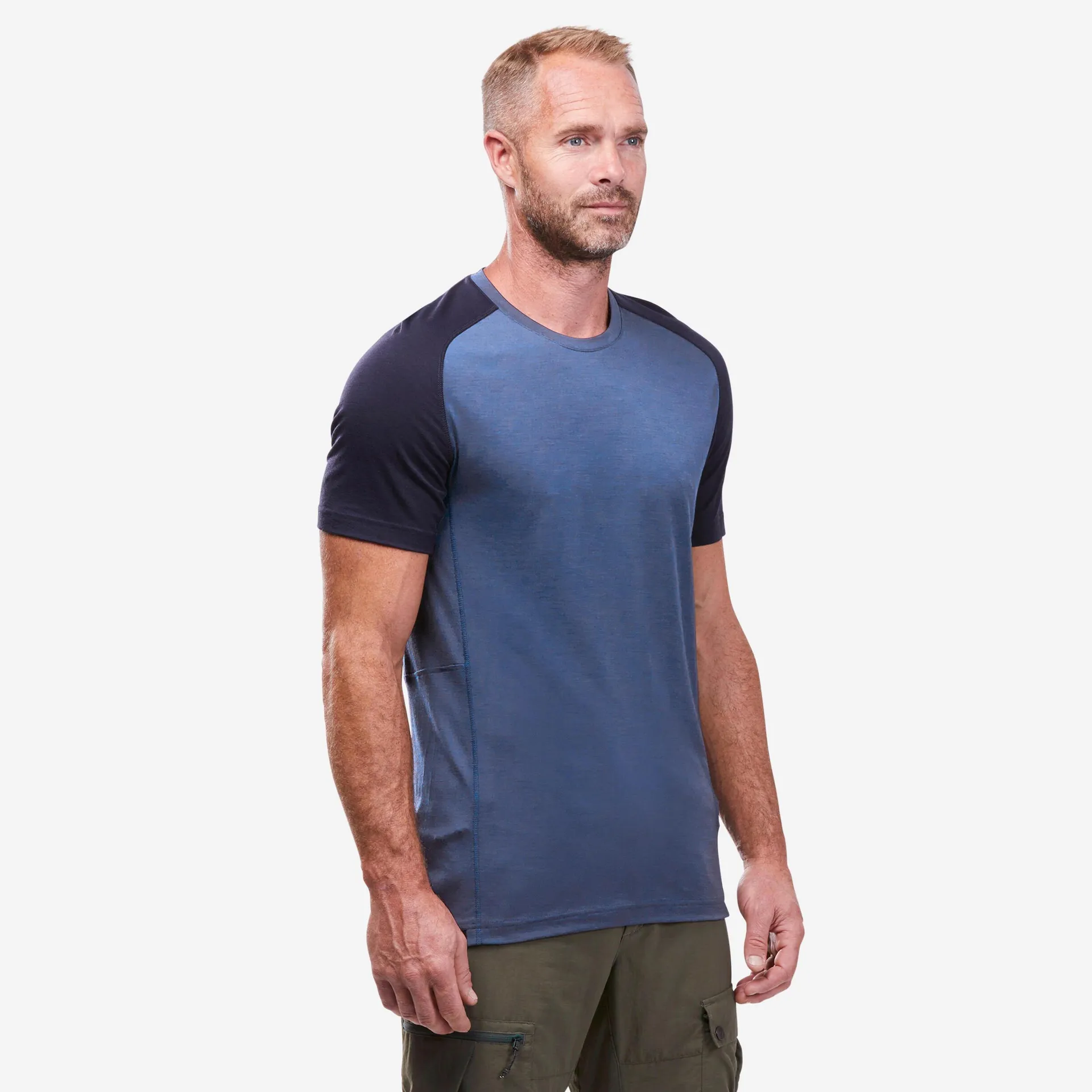 T-shirt de randonnée en laine mérinos homme – MT 500