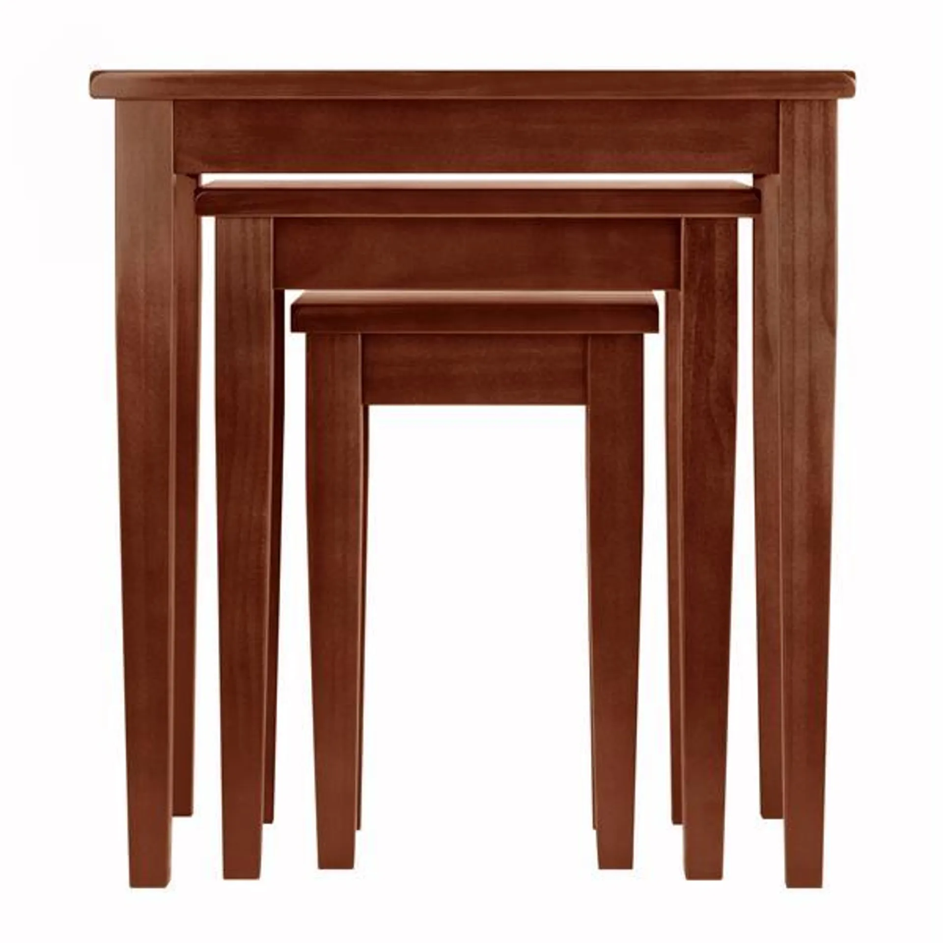 Table Regalia, 20 po x 21,6 po, bois, noyer