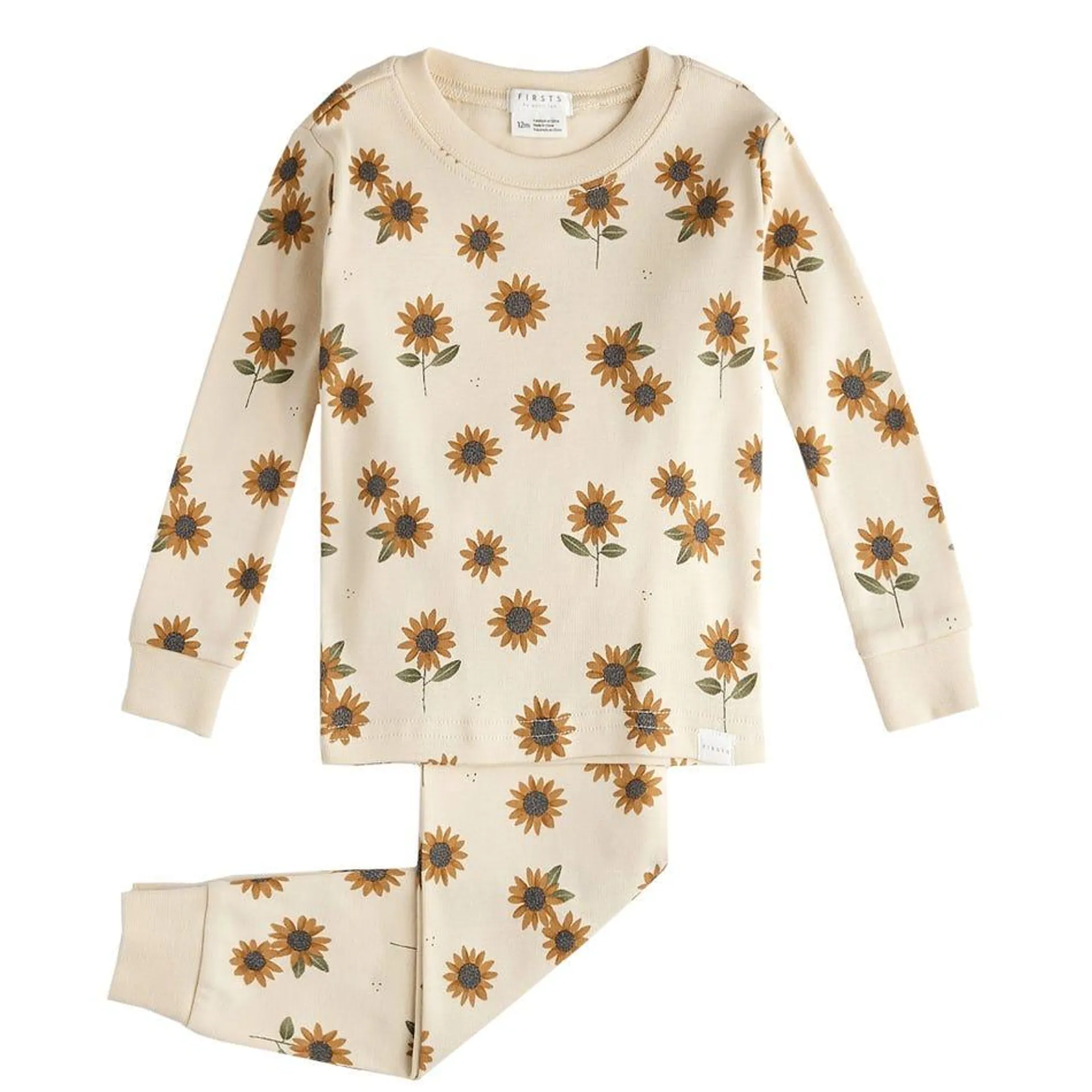 Sunflower print PJ Set 12-24m