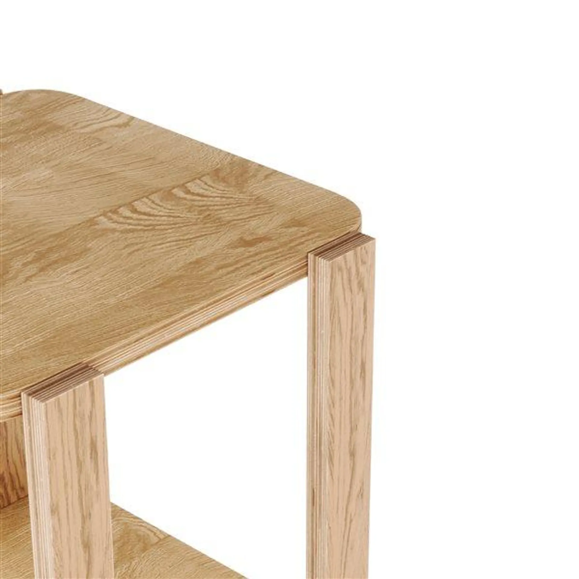 Table d'appoint carrée Bellwood par Umbra en bois naturel