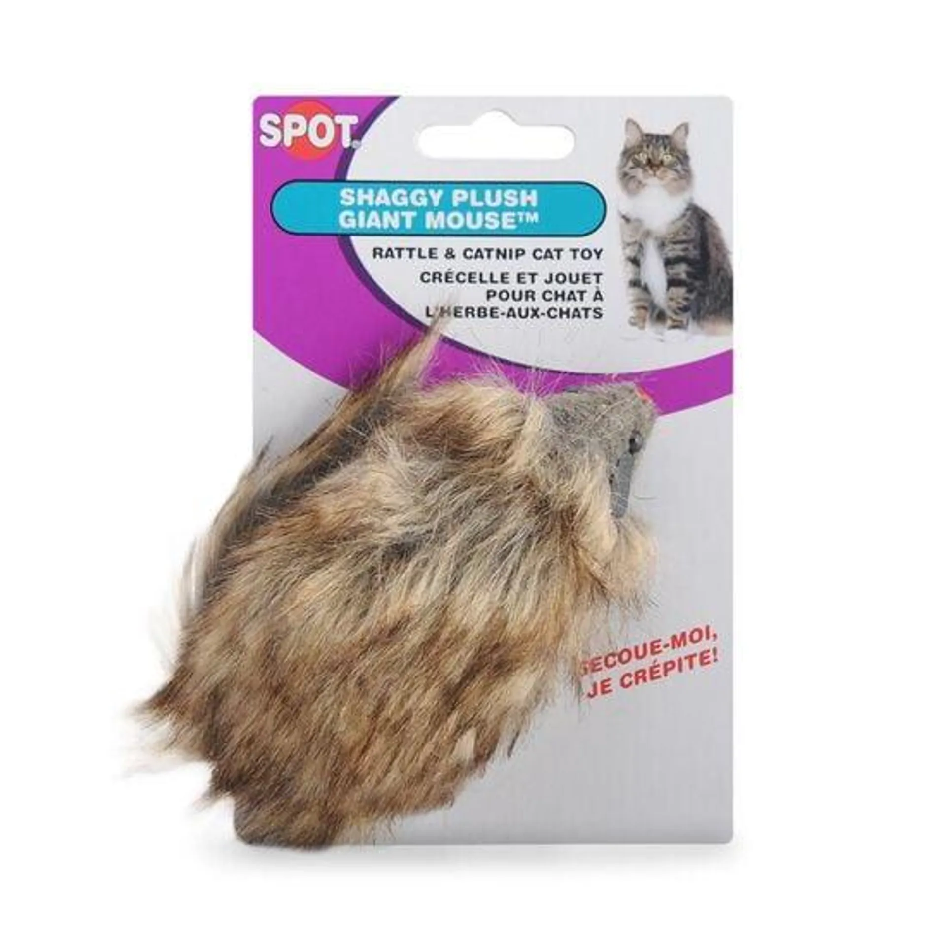 Souris géante garnie d'herbe à chat