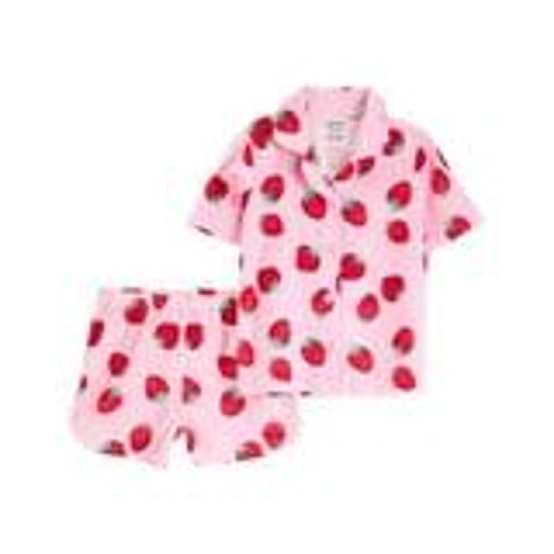 Carter's Child of Mine Ensemble de pyjama 2 pièces fraise rose pour bébés et petites filles Tailles 6-9M - 5T