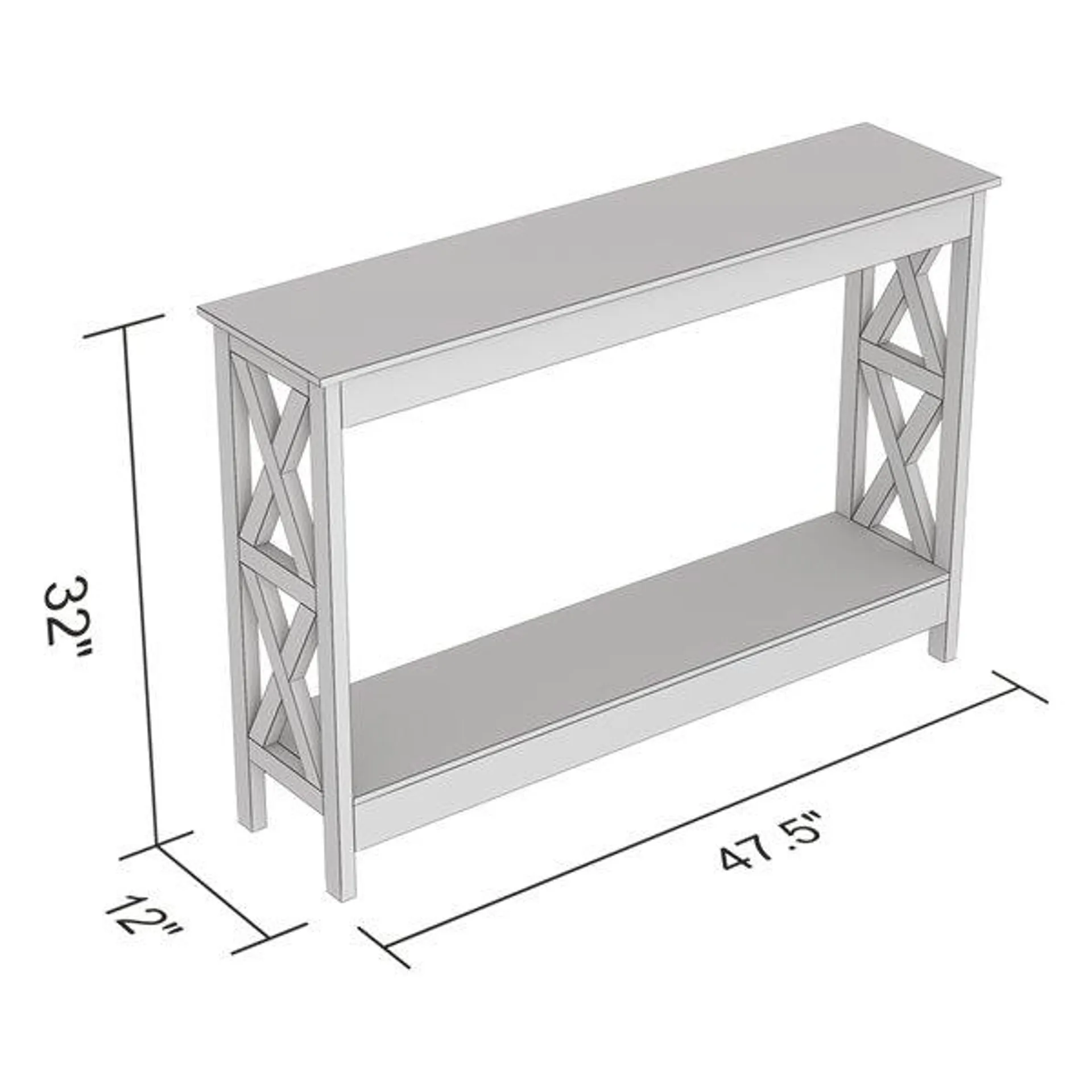 Console style campagnard en MDF brun par Safdie & Co.